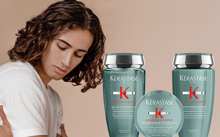 Tratamento Genesis Homme Kerastase para queda de cabelo masculino