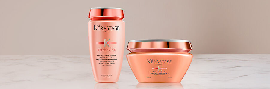 Linha Kerastase Discipline Tratamento para cabelos com frizz 