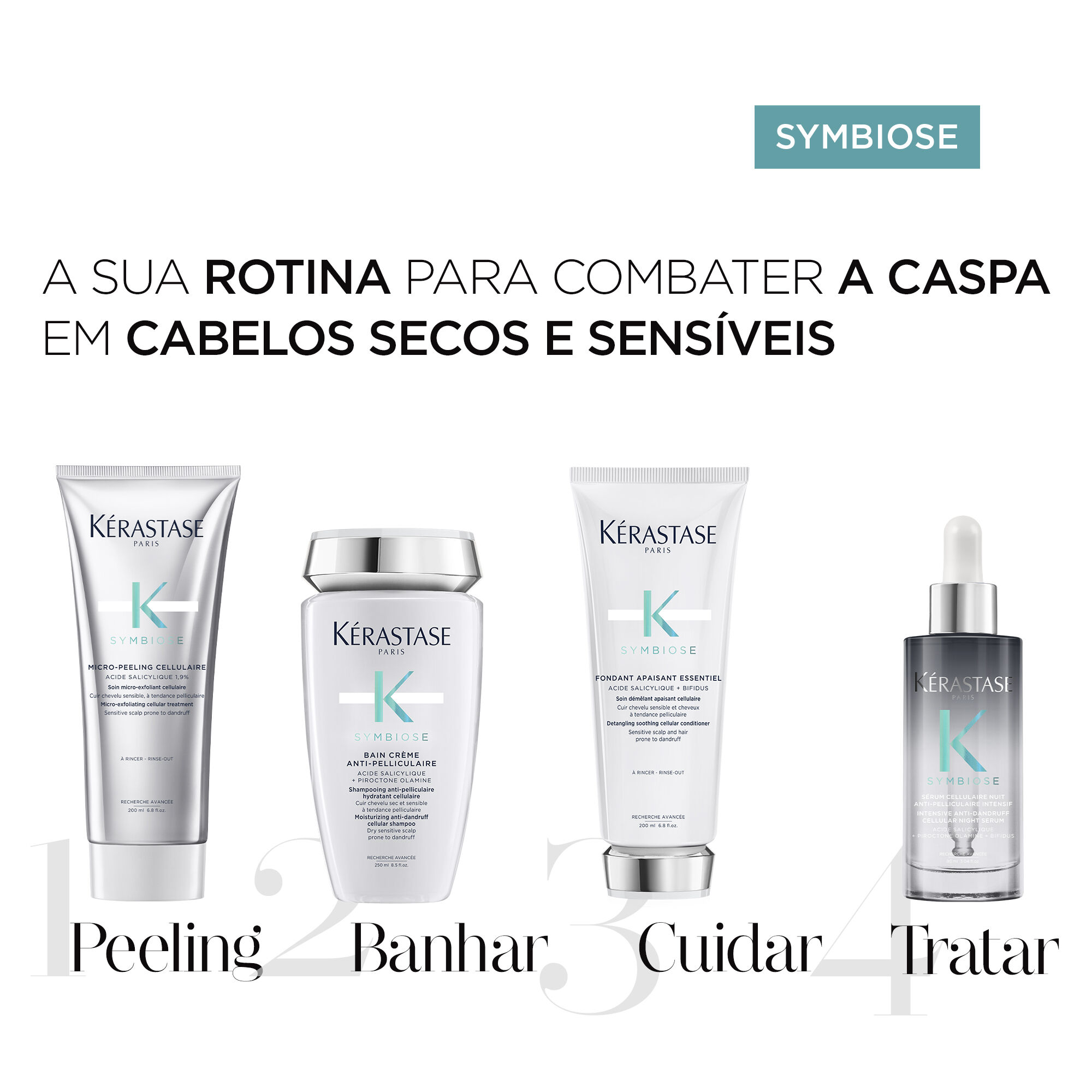 Tratamento para cabelos com caspa antes e depois