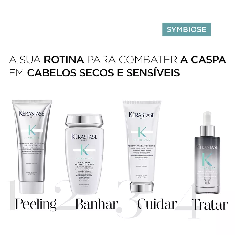 Tratamento para cabelos com caspa antes e depois