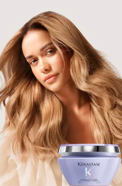 Masque Ultra-Violet mascara roxa para cabelos loiros e com mechas
