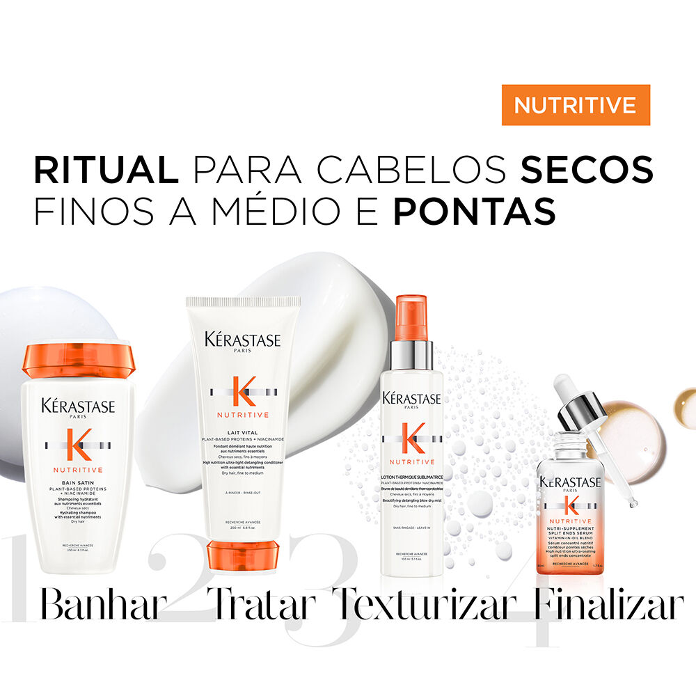 Colecao dos melhores produtos para cabelos secos Kerastase Nutritive 