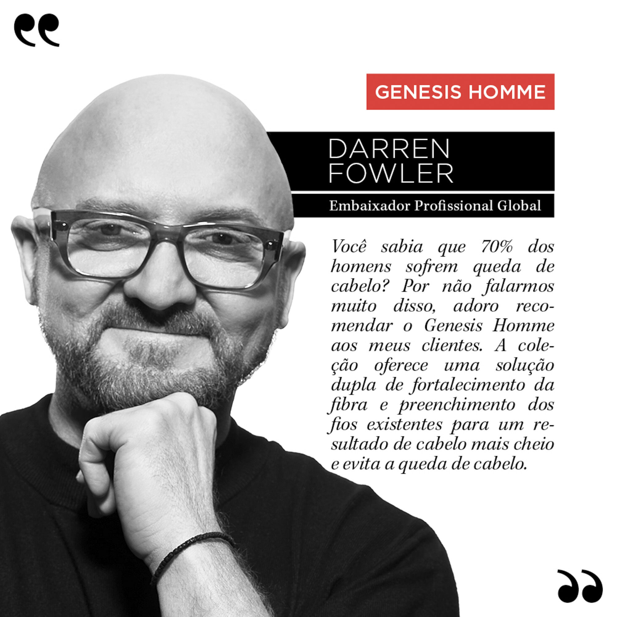 Resenha do Embaixador Darren Fowler sobre a colecao Genesis Homme