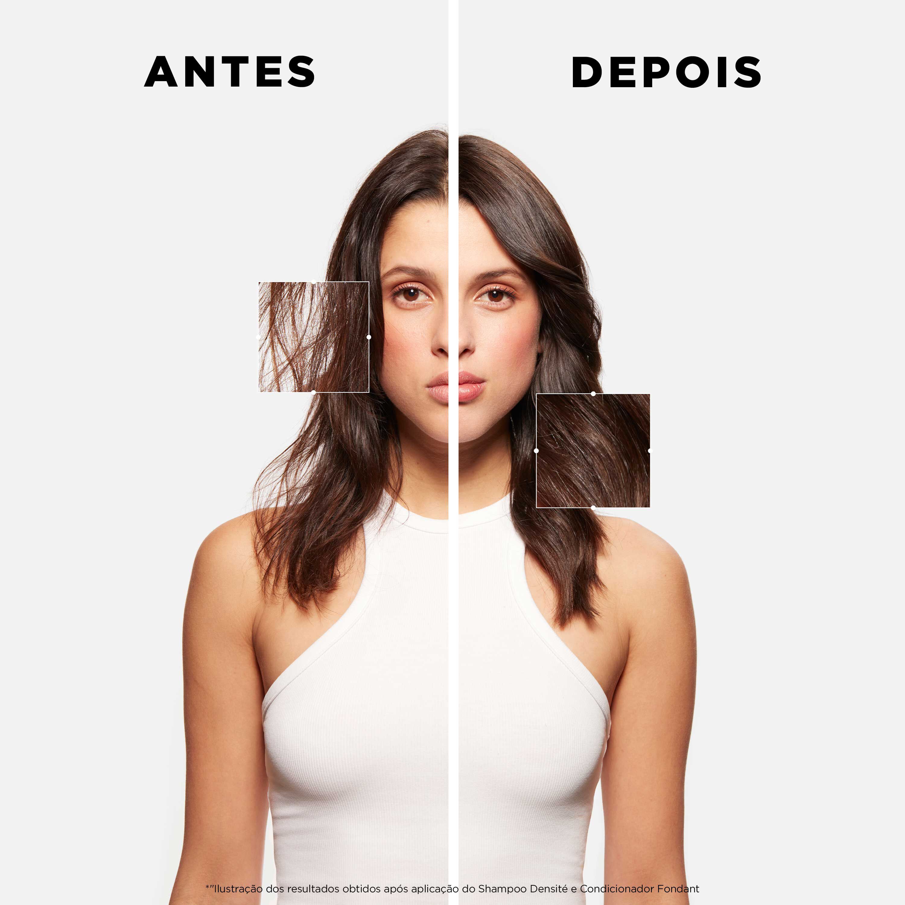 Antes e Depois do uso Shampoo Kerastase Densifique Bain Densite com refil