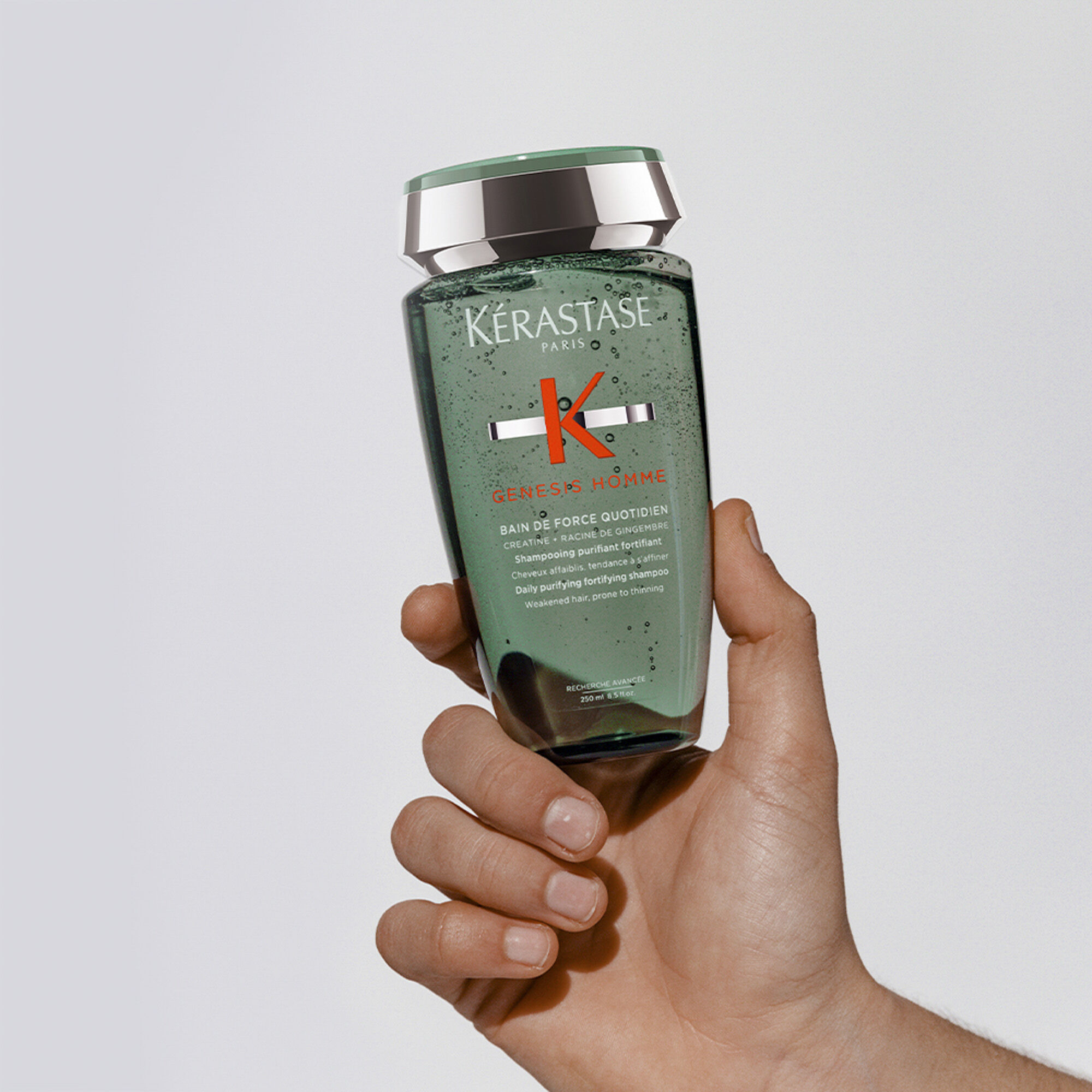 Como usar o Shampoo Kerastase Genesis Homme Bain de Force Quotidien