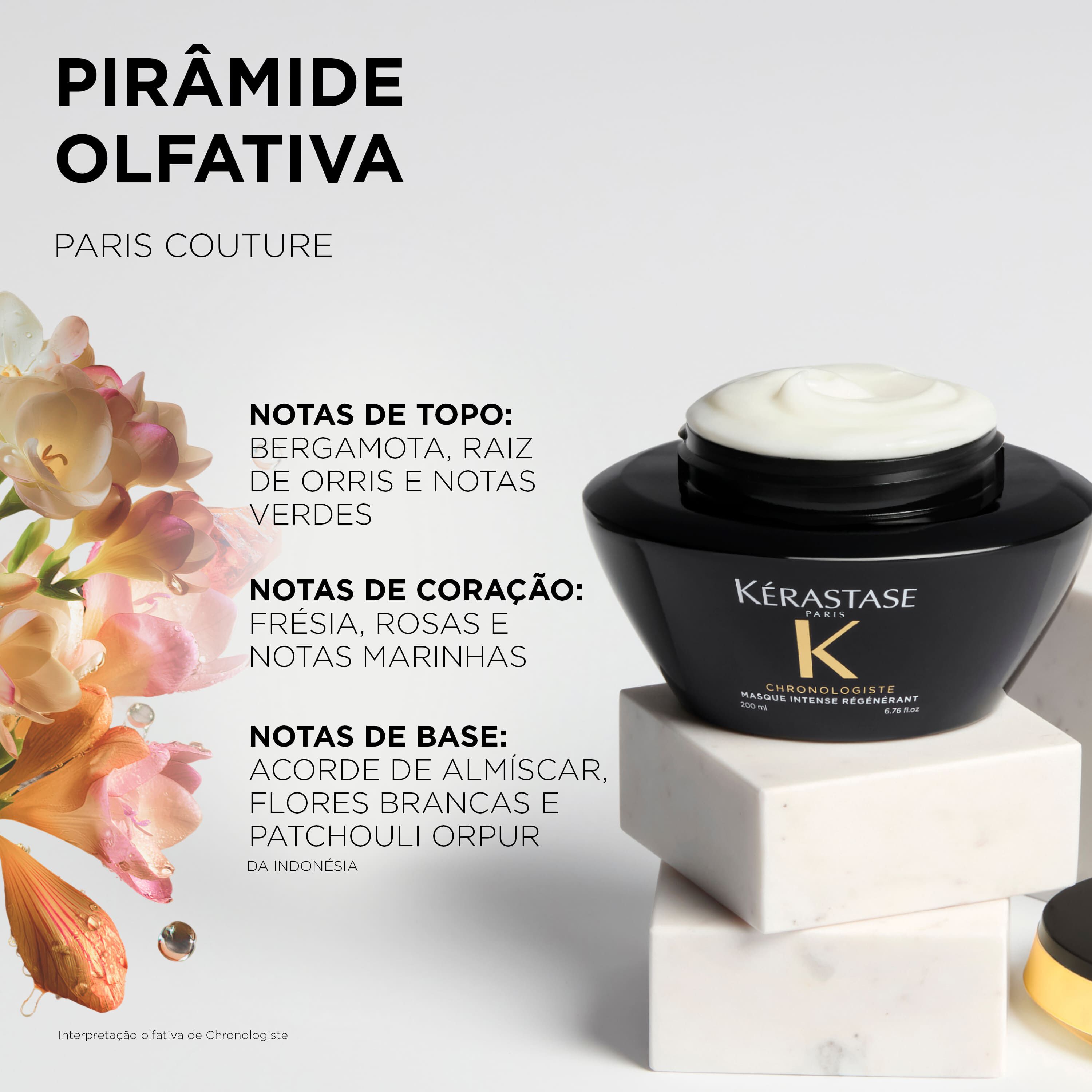 Mascara regeneradora Kerastase Intense Regenerant e sua piramide olfativa