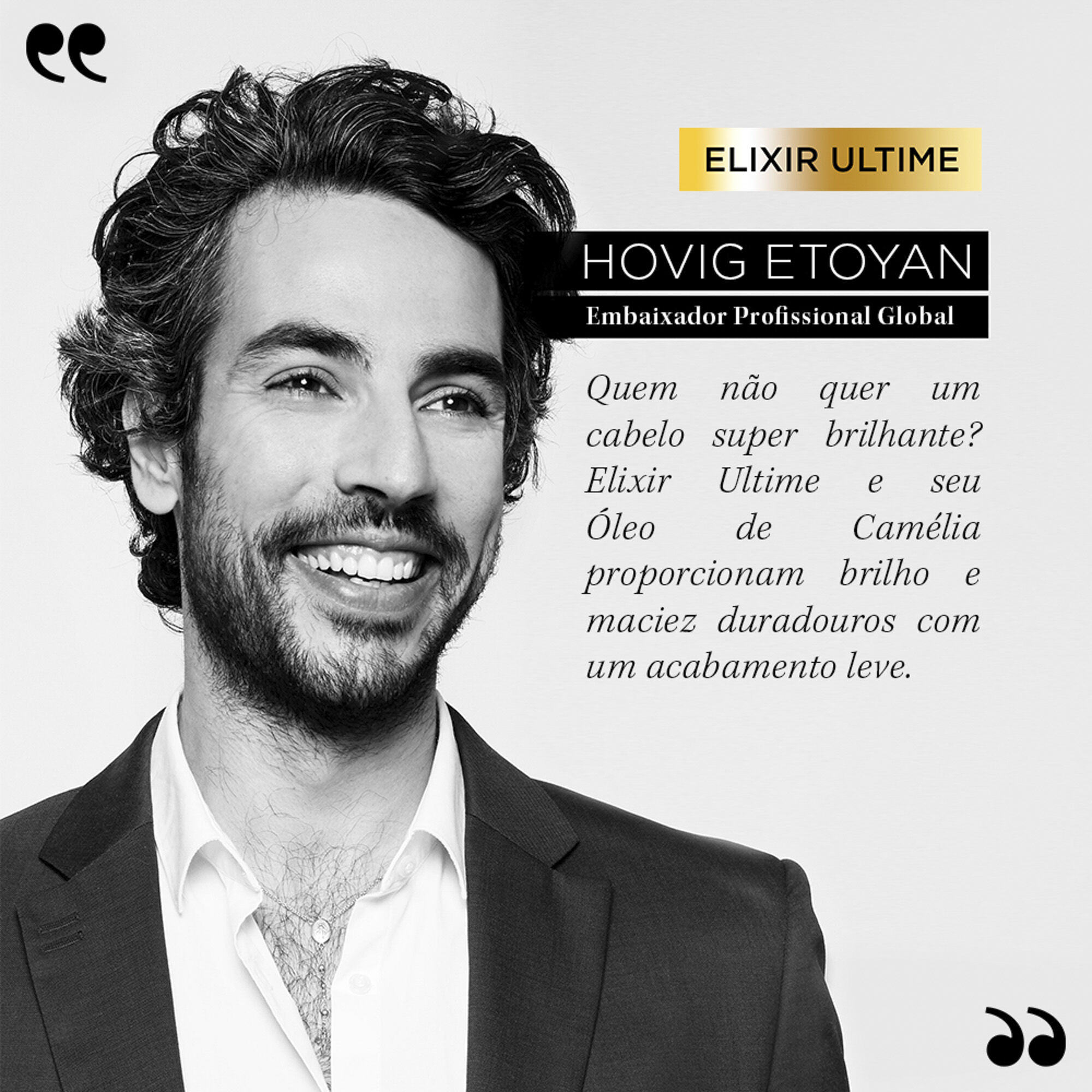 Resenha do cabeleireiro embaixador Hovig Etoyan sobre a linha Kerastase Elixir Ultime