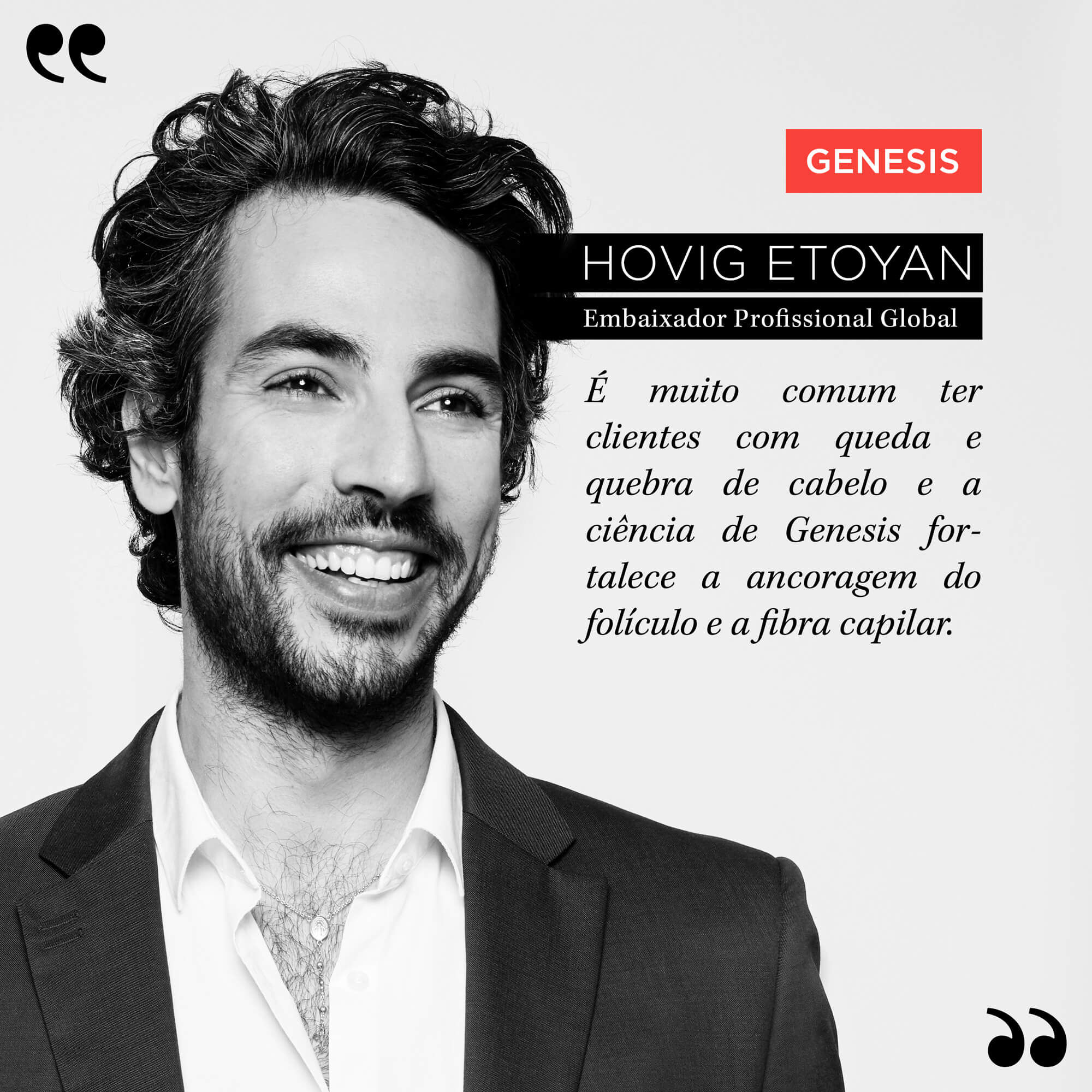 Resenha do cabeleireiro embaixador Hovig Etoyan sobre a colecao Kerastase Genesis