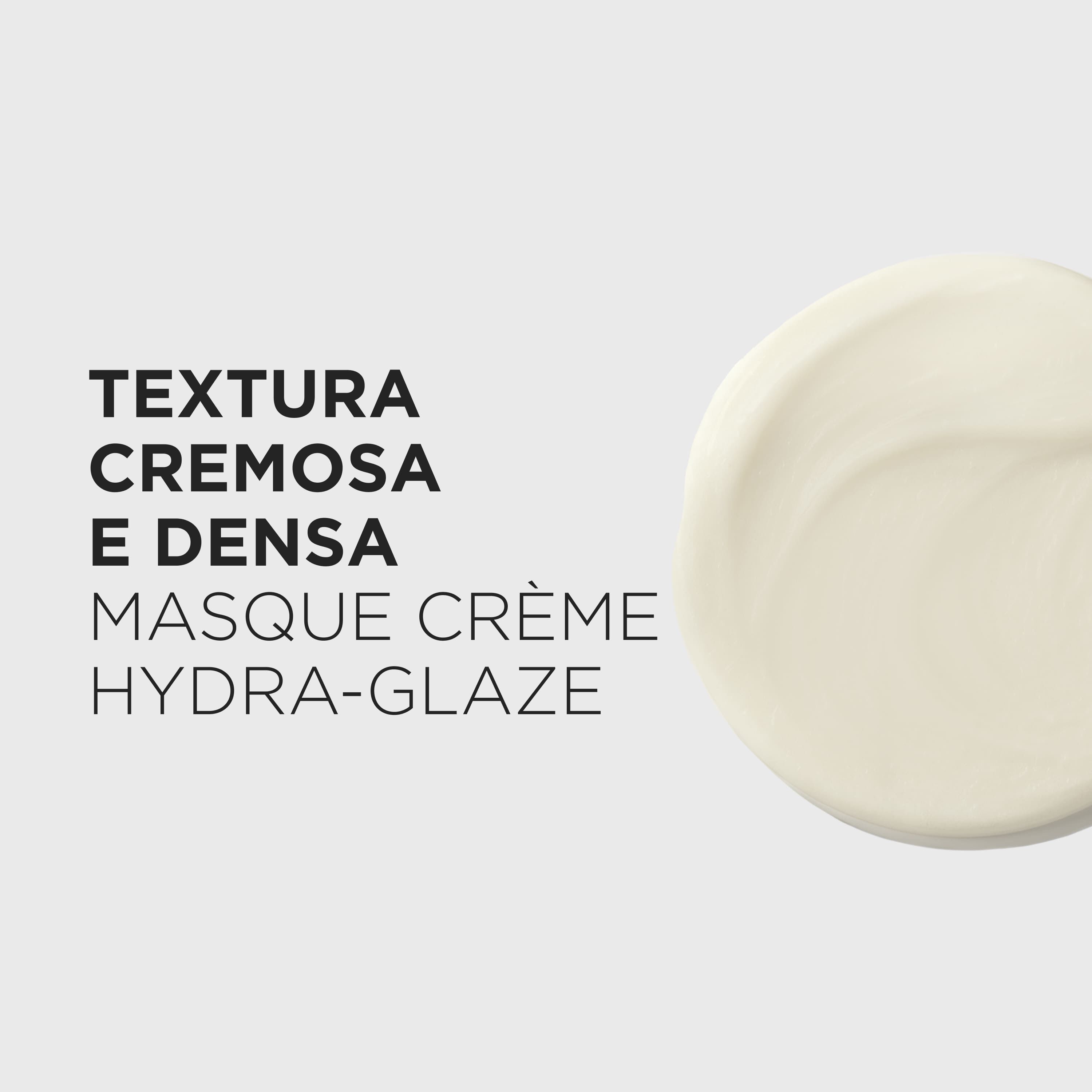 Mascara de tratamento anti-frizz Kerastase Gloss Absolu Hydra Glaze com textura cremosa