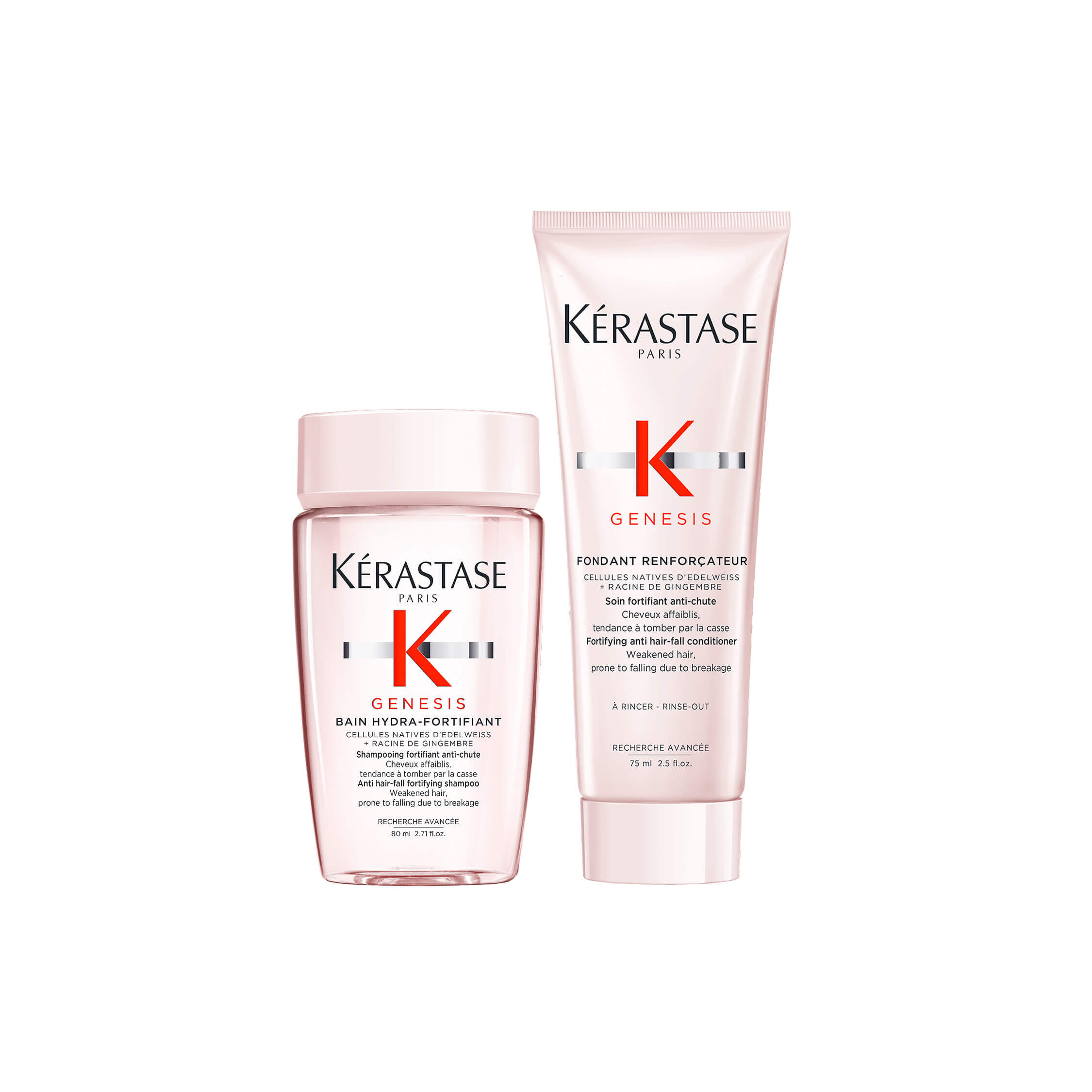 Kit Travel Size Shampoo e Condicionador Para Queda de Cabelo Kerastase Genesis
