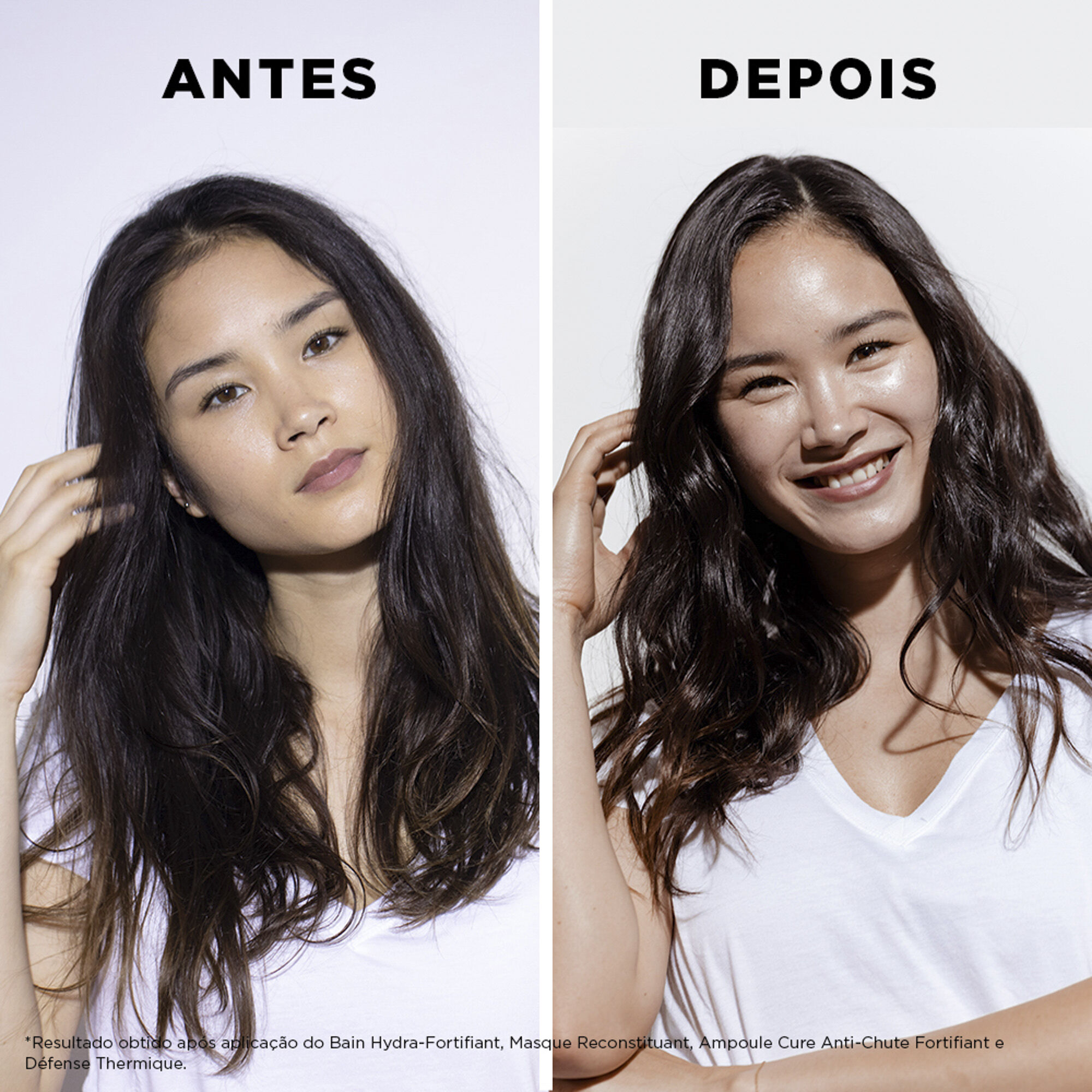 Shampoo Kerastase Genesis Bain Nutri-Fortifiant antes e depois