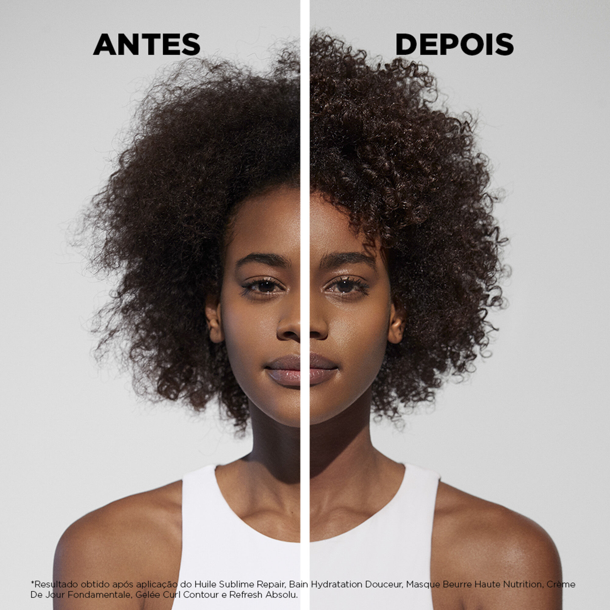 Oleo Kerastase Curl Manifesto Huile Incroyable Repair
                        antes e depois do uso