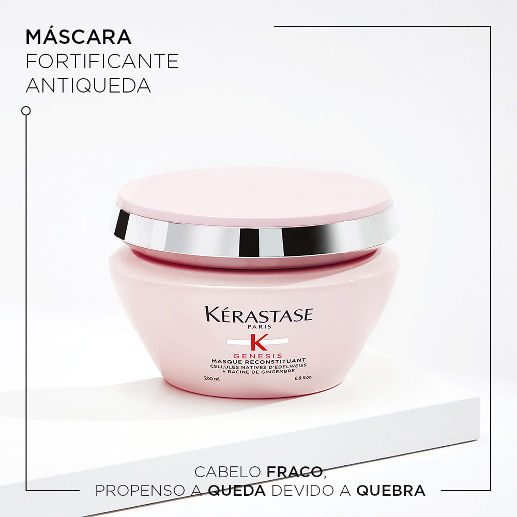Mascara Kerastase Genesis Bain nutri Fortifiant e ideal para cabelos com queda devido a quebra