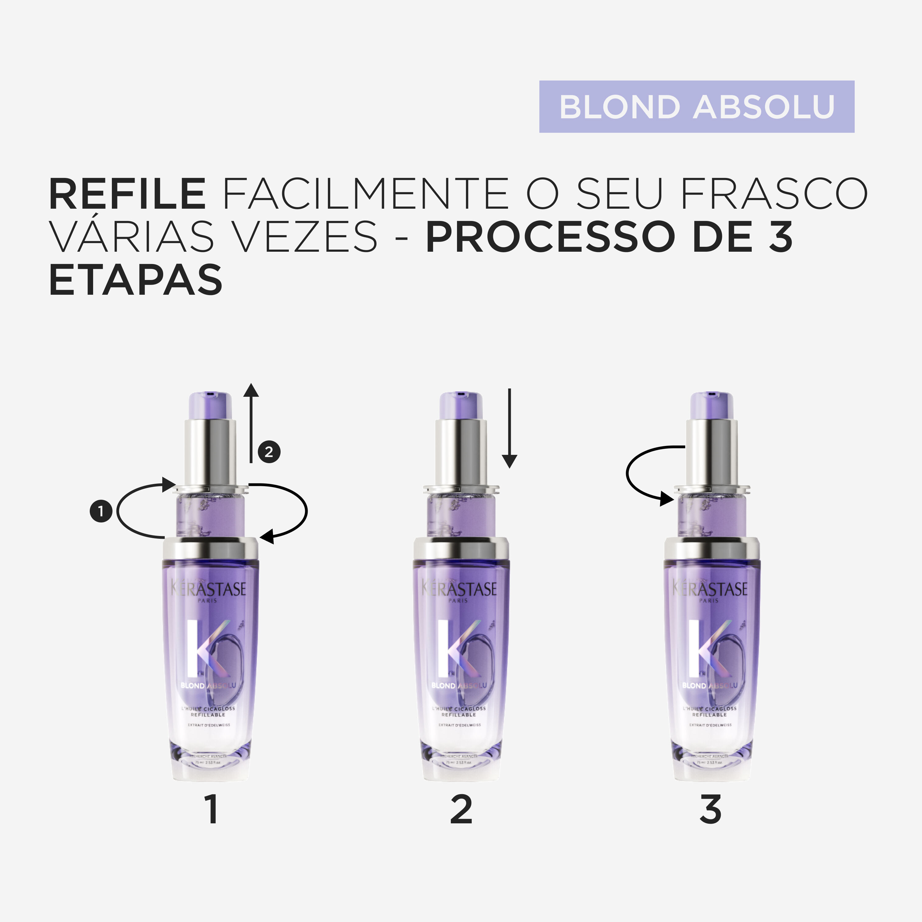 Oleo Kerastase Blond Absolu Huile Cicagloss refil como fazer refil