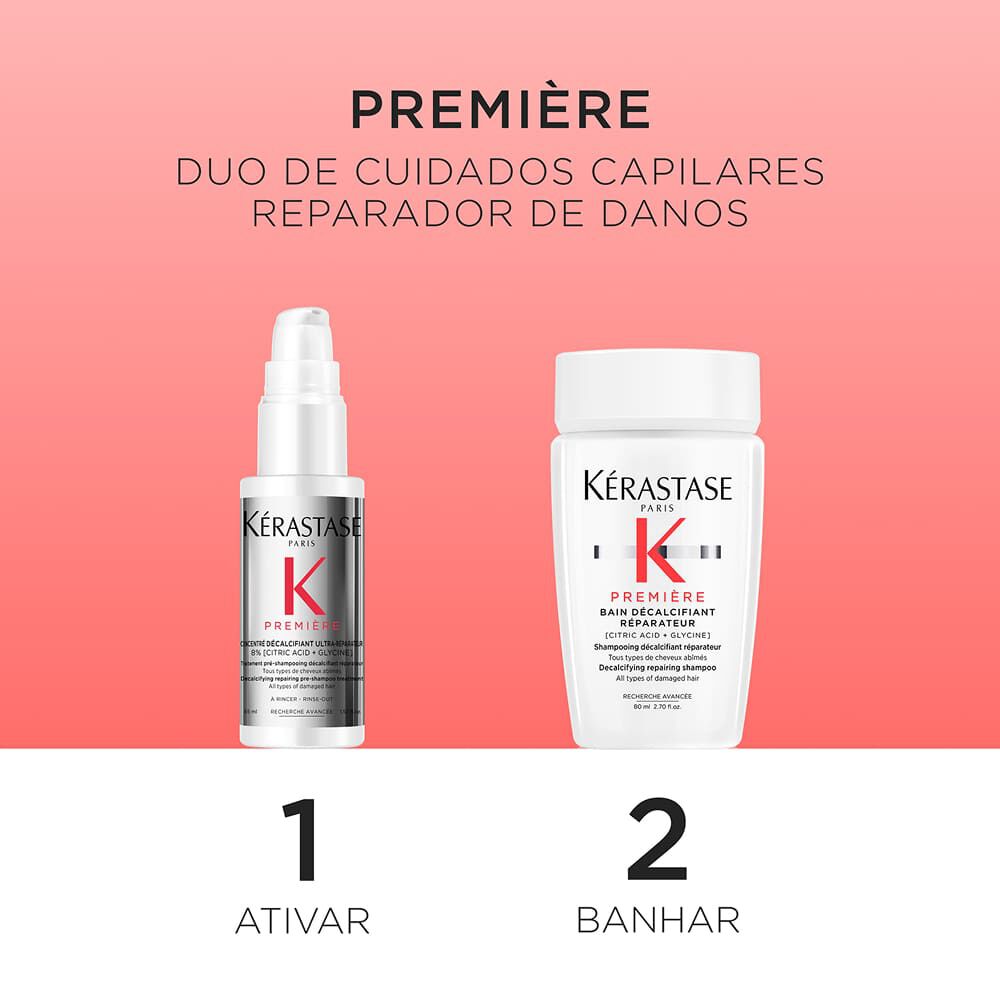Kit  Dupla Reparadora de Danos Kerastase Premiere com Pre Shampoo e Shampoo