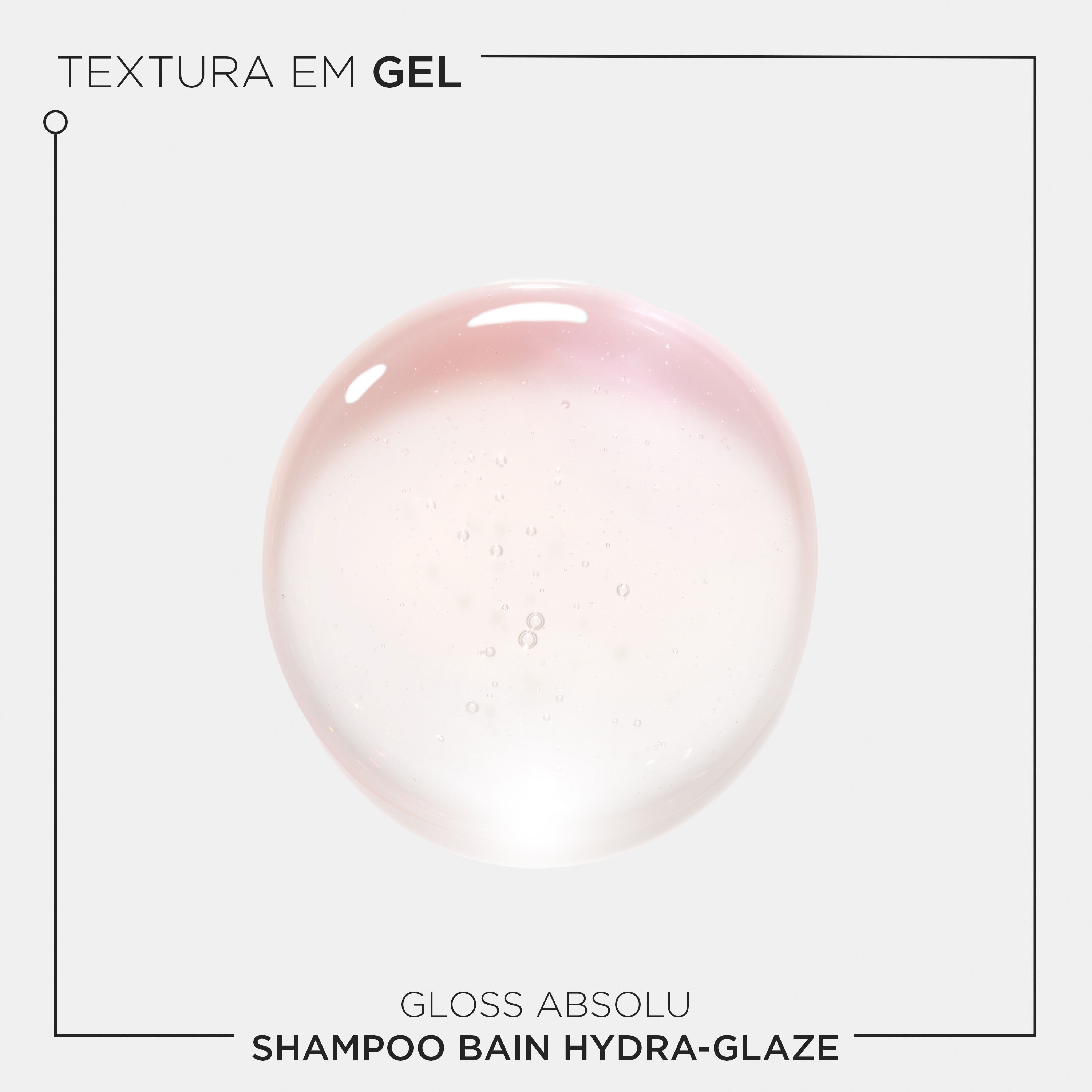 Shampoo Kerastase Gloss Absolu Bain Hydra-Glaze tem textura em gel