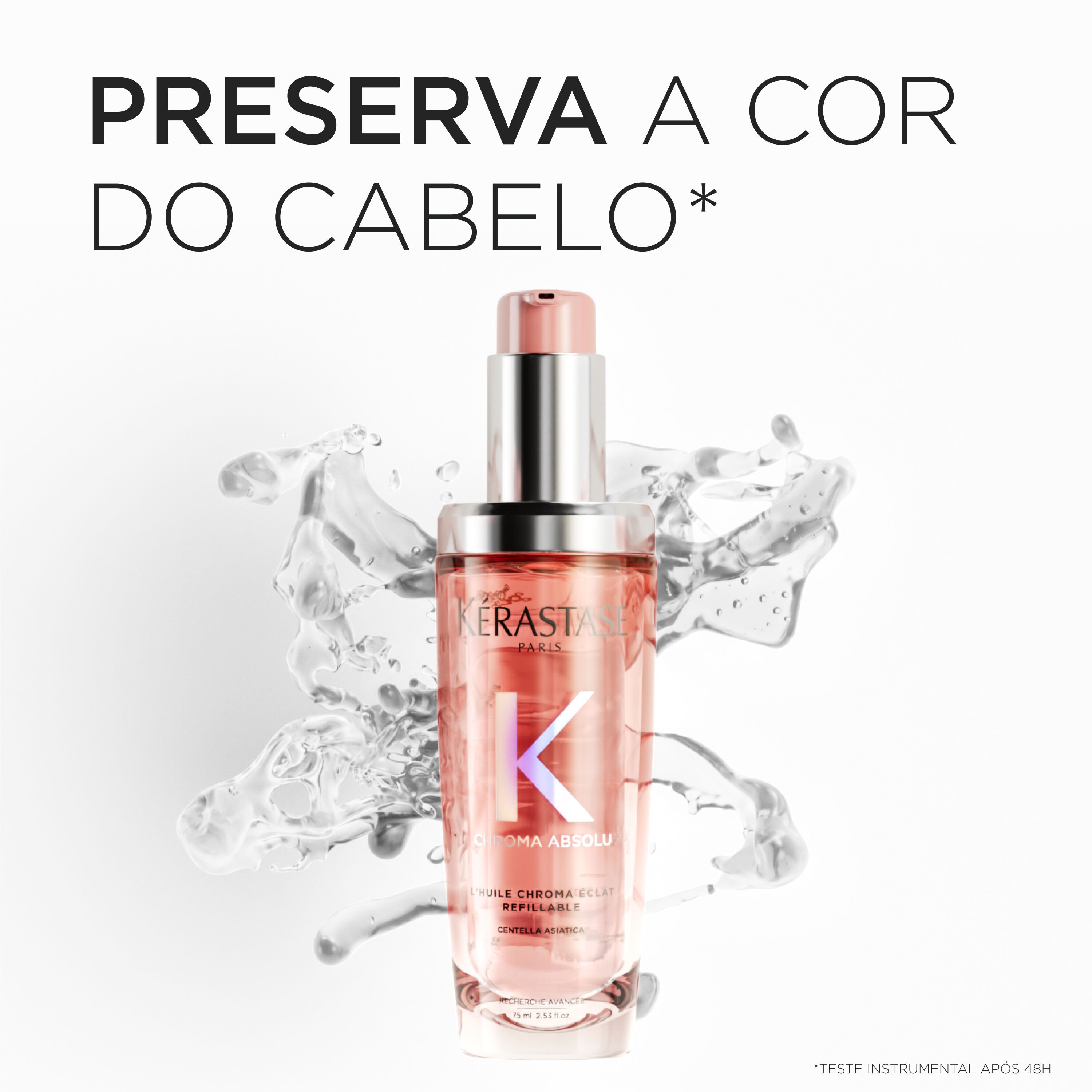 Oleo Kerastase Chroma Absolu L'Huile Eclat Radiance refil preserva a cor do cabelo colorido