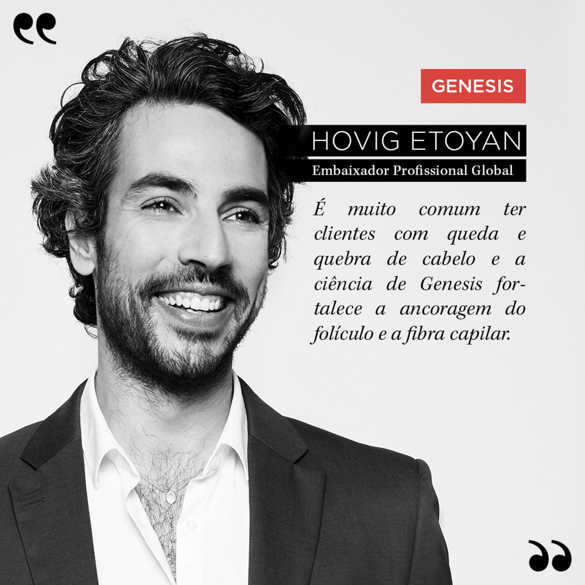 Resenha do cabeleireiro embaixador Hovig Etoyan sobre a linha Kerastase Genesis