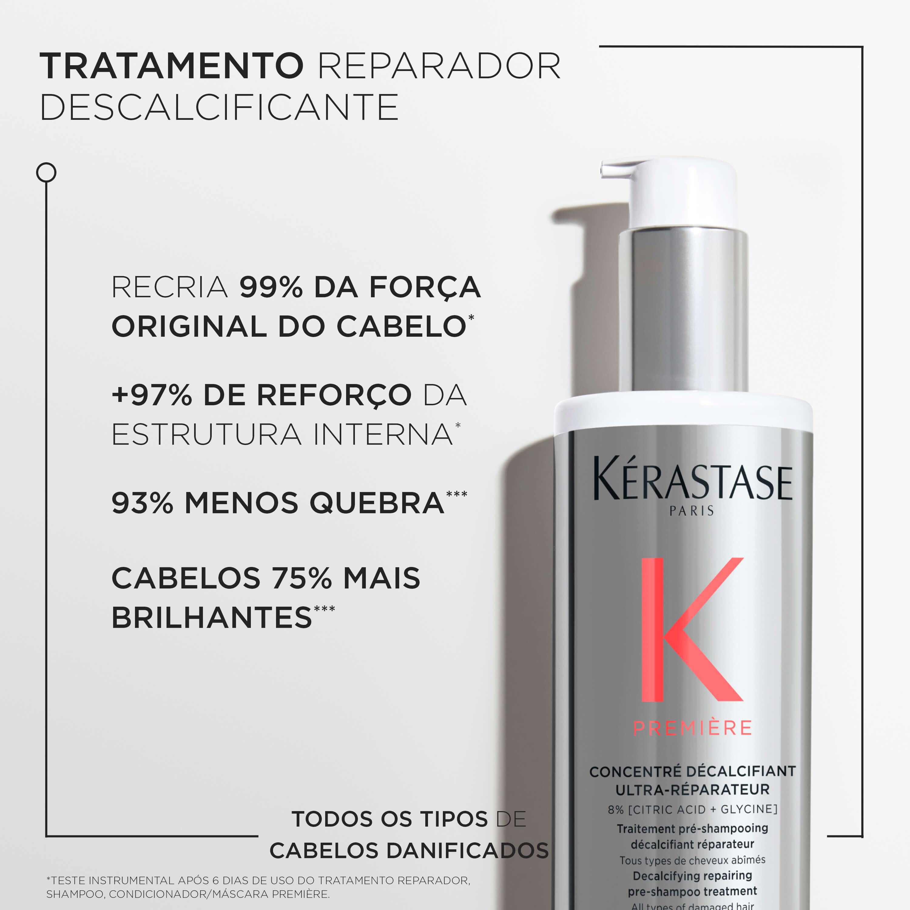 Tratamento Kerastase Premiere Concentre Decalcifiant
                        Ultra-Reparateur tratamento reparador descalcificante