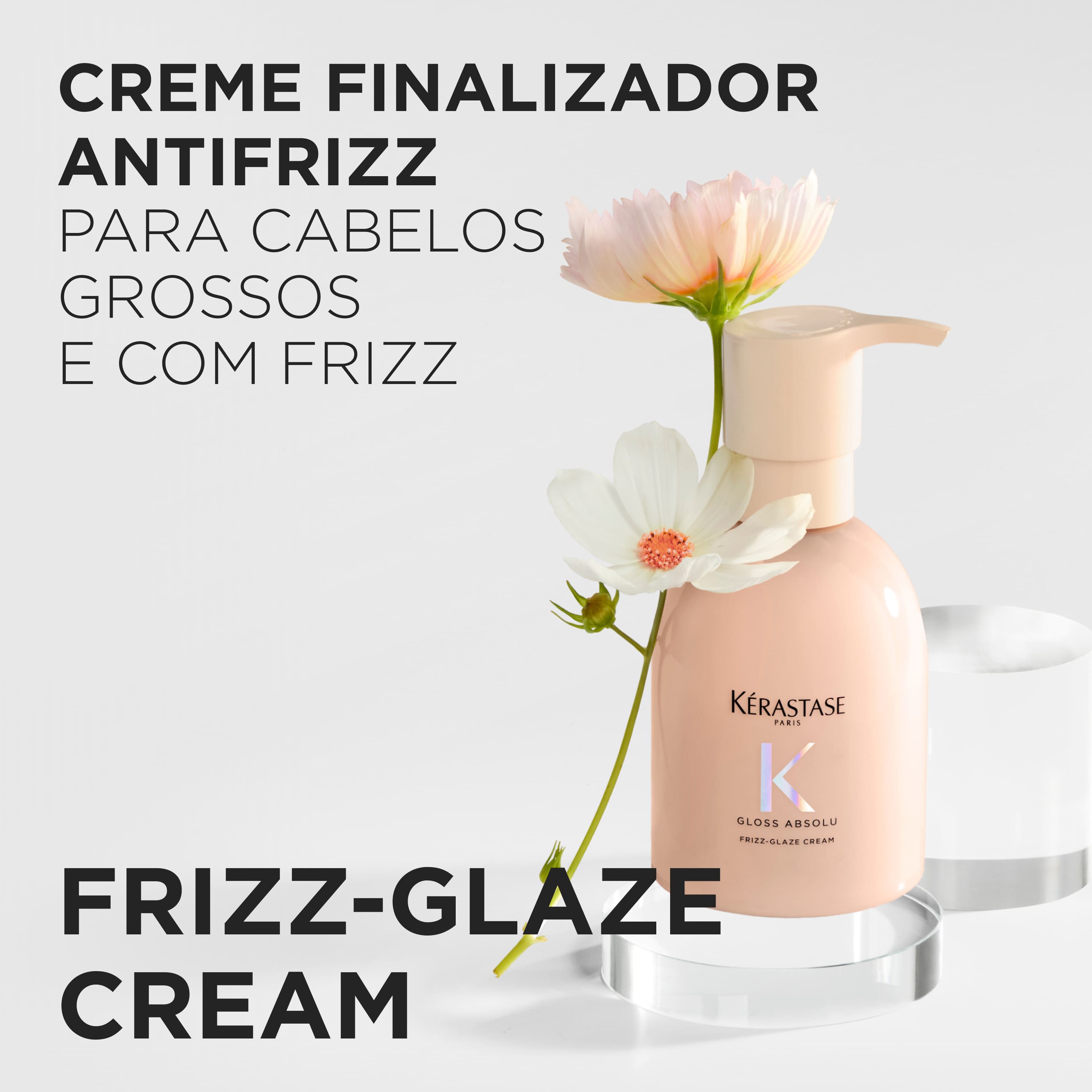Creme finalizador antifrizz Kerastase Gloss Absolu Frizz Glaze Cream