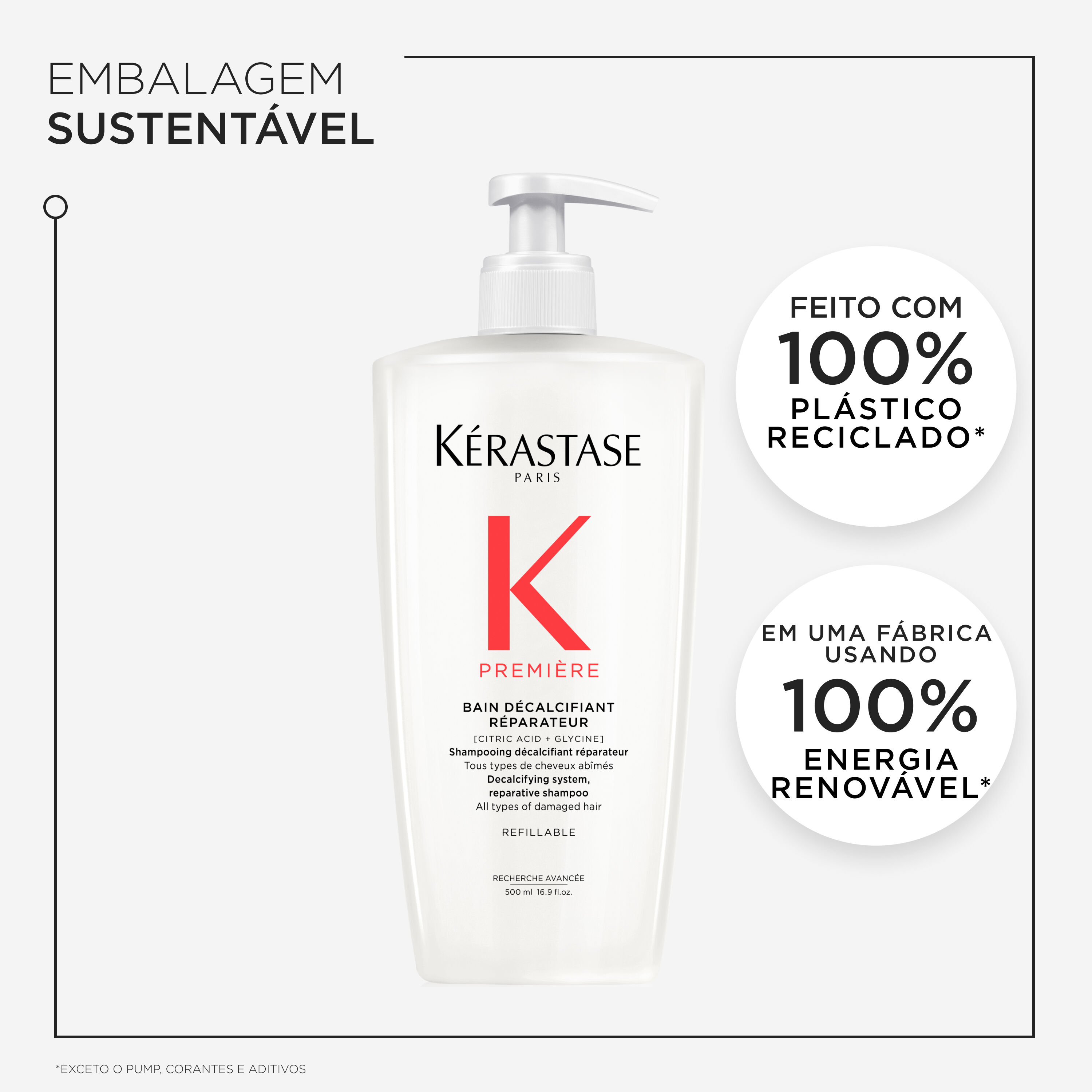 Shampoo Kerastase Premiere Bain Decalcifiant Reparateur com embalagem refilavel