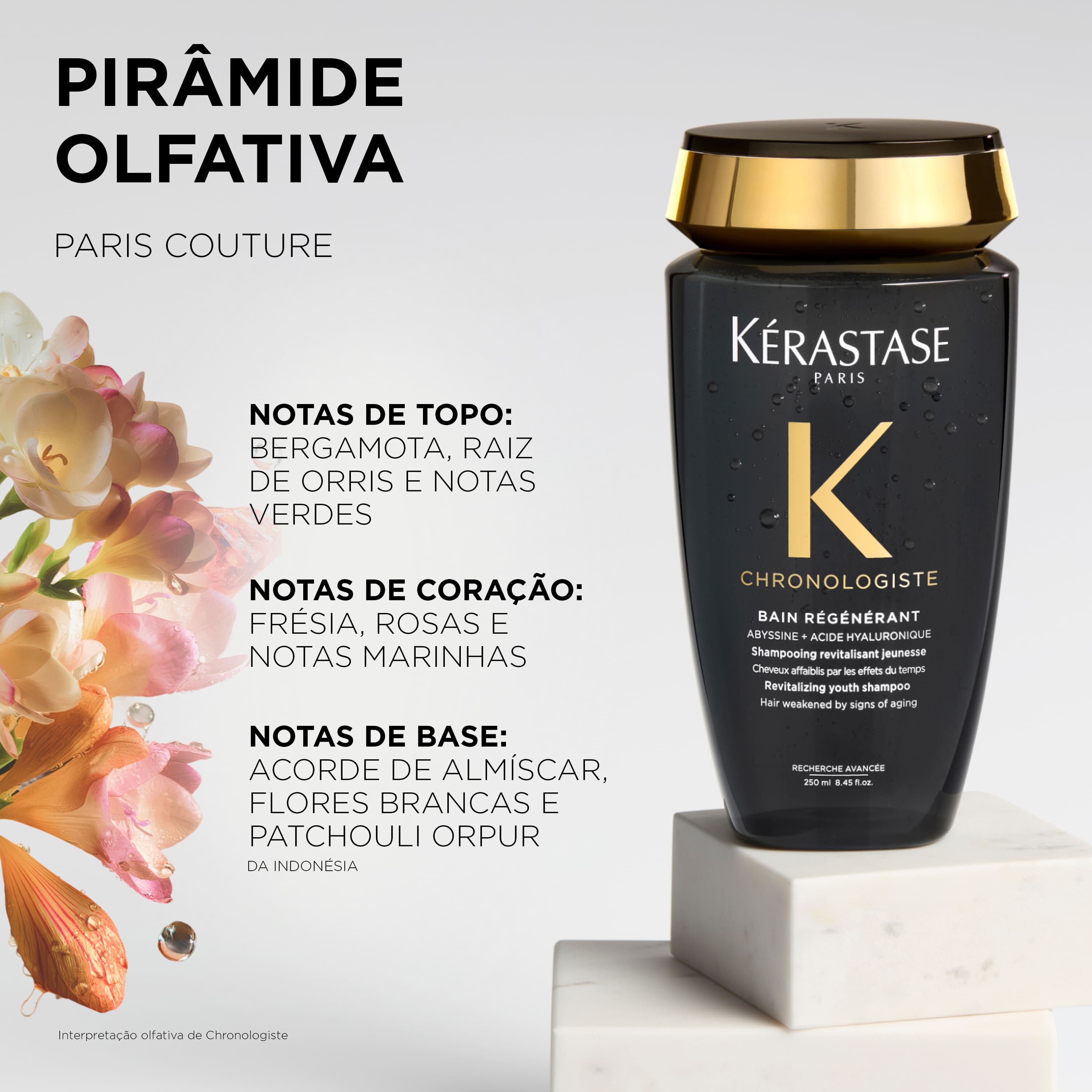 Shampoo reparador Kerastase Regenerant e sua piramide olfativa