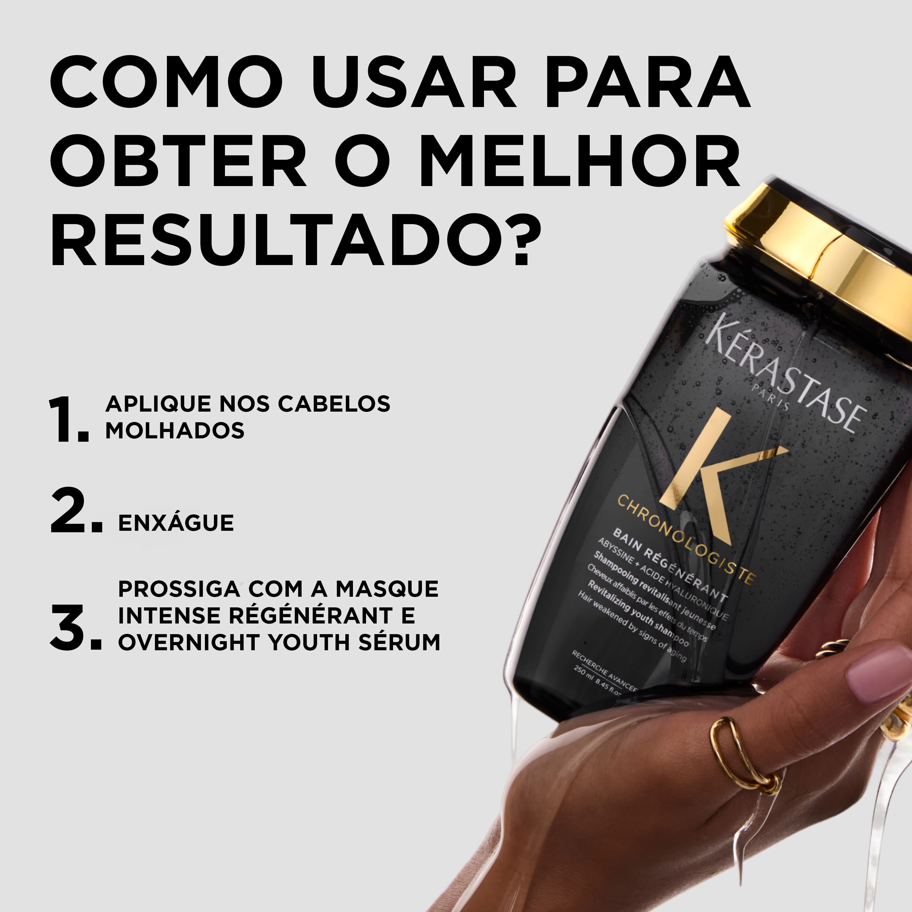 Shampoo reparador Kerastase Regenerant como utilizar para melhores resultados