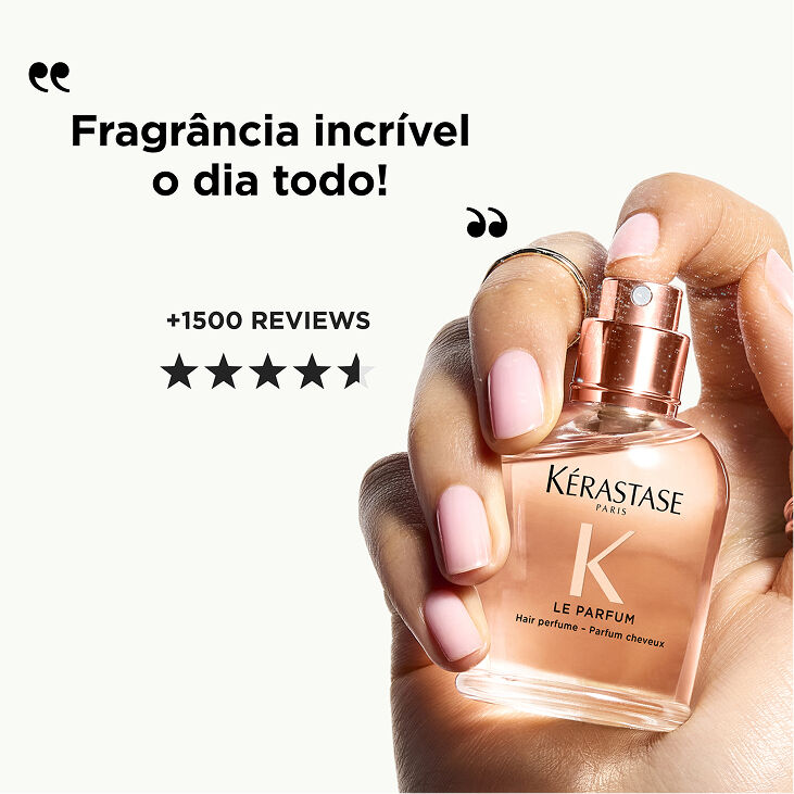Fragrancia do perfume para cabelo luxuoso de Kerastase Gloss Absolu Le Parfum