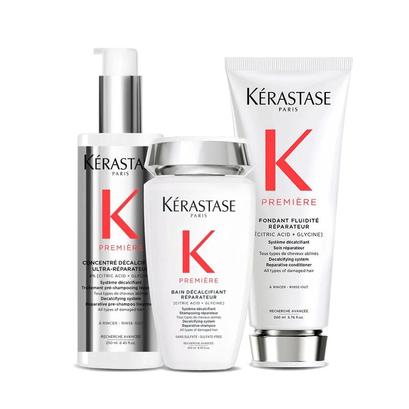 KIT KÉRASTASE PREMIÈRE SHAMPOO + CONDICIONADOR + TRATAMENTO DESCALCIFICANTE