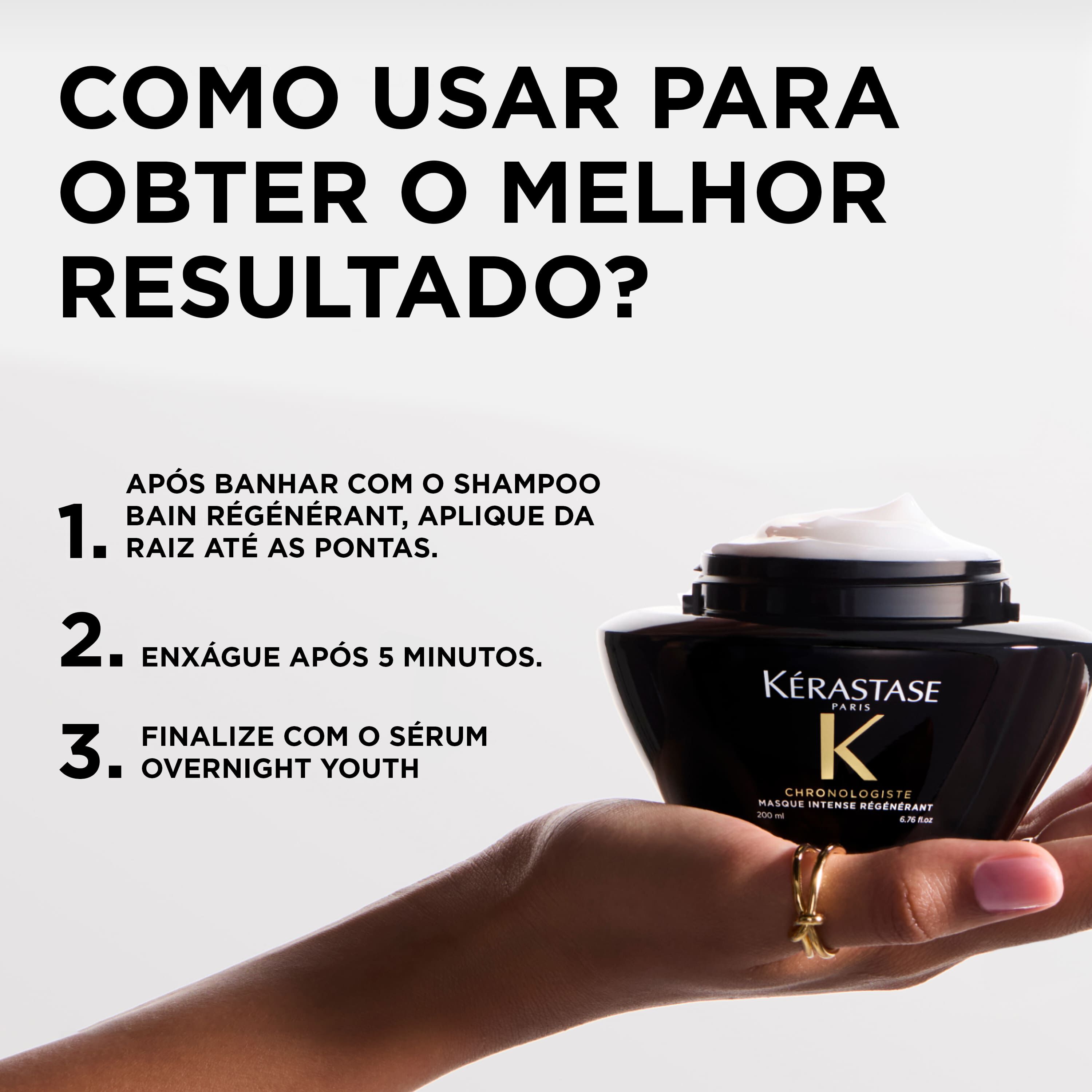 Mascara regeneradora Kerastase Intense Regenerant como utilizar para melhores resultados