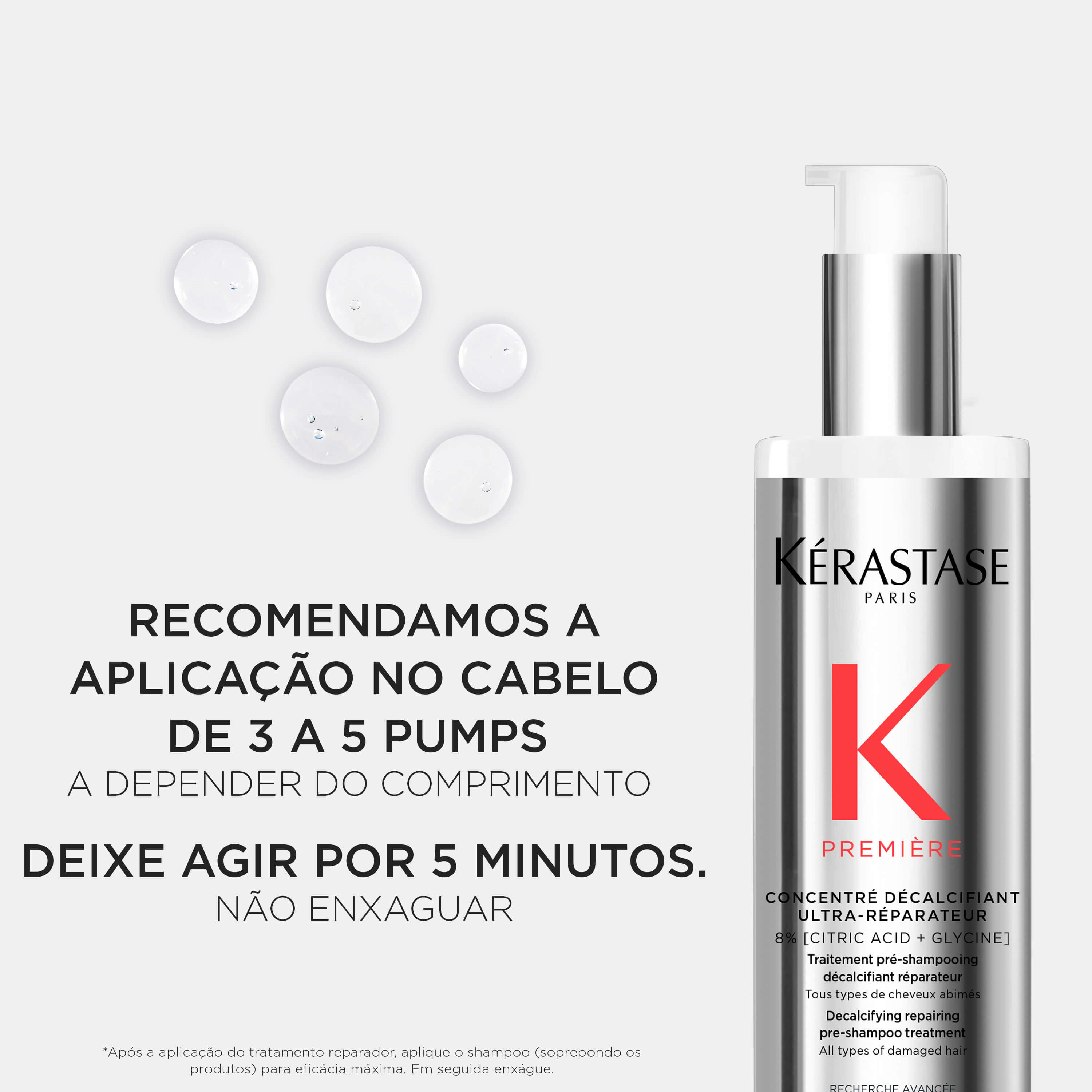 Tratamento Kerastase Premiere Concentre Decalcifiant
                        Ultra-Reparateur como aplicar