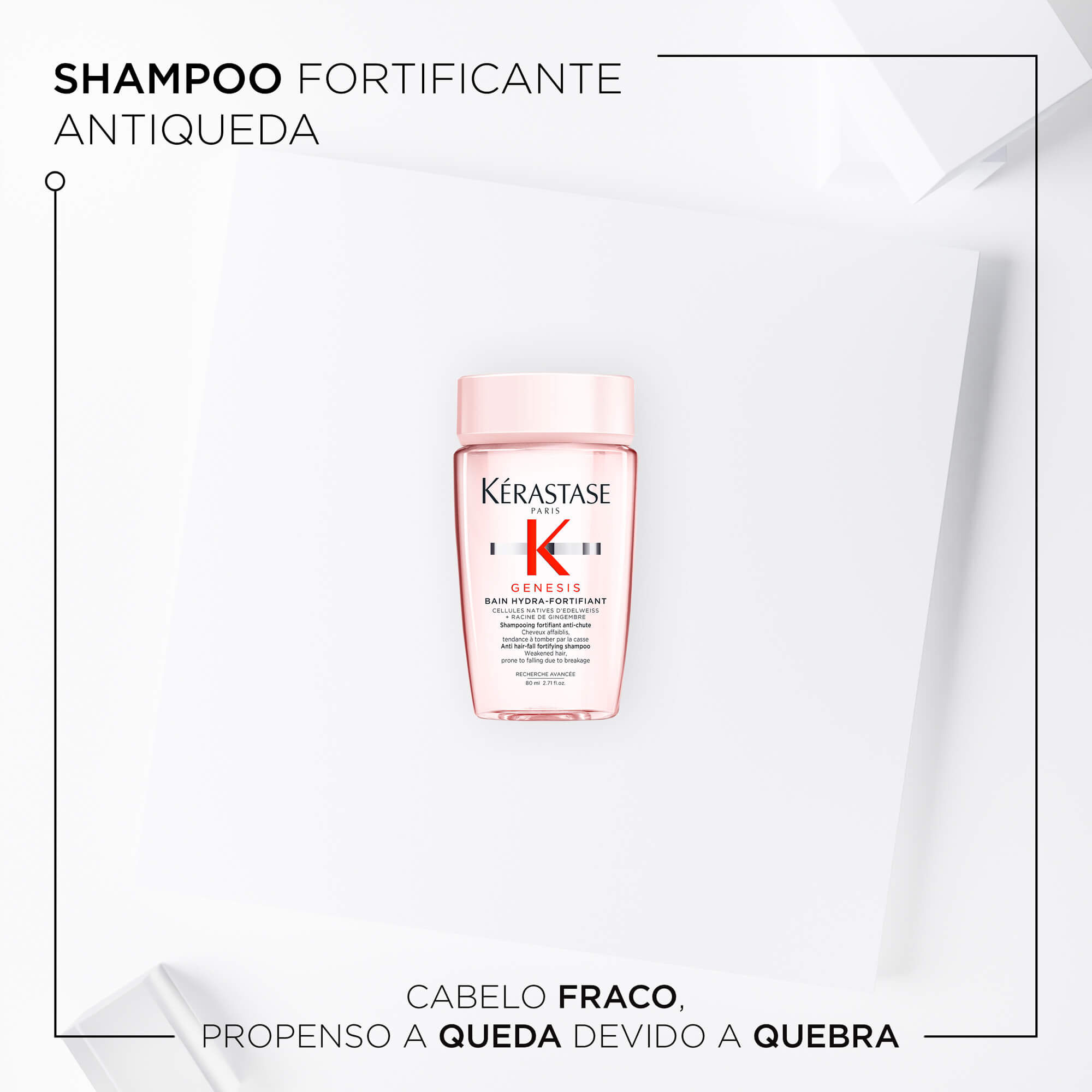 Shampoo para queda de cabelo Kerastase Genesis Bain Hydra-Fortifiant travel size