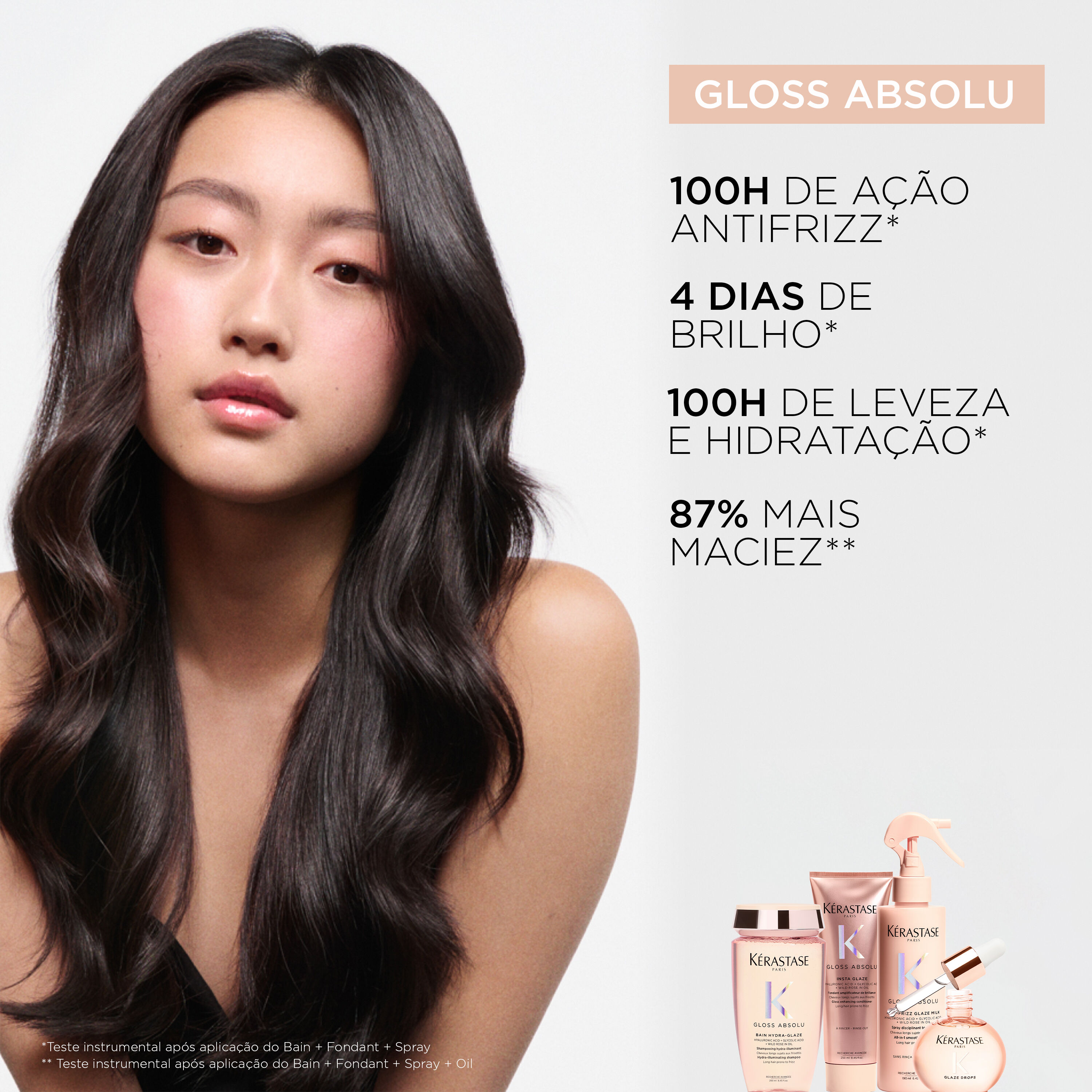 Beneficios de usar o Spray Kerastase Gloss Absolu Glaze Milk Anti-frizz