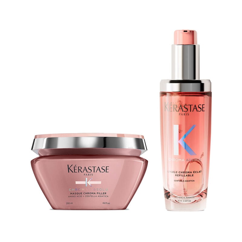 KIT DE TRATAMENTO KÉRASTASE CHROMA ABSOLU PARA CABELOS COLORIDOS MÉDIOS A GROSSOS CHROMA ABSOLU