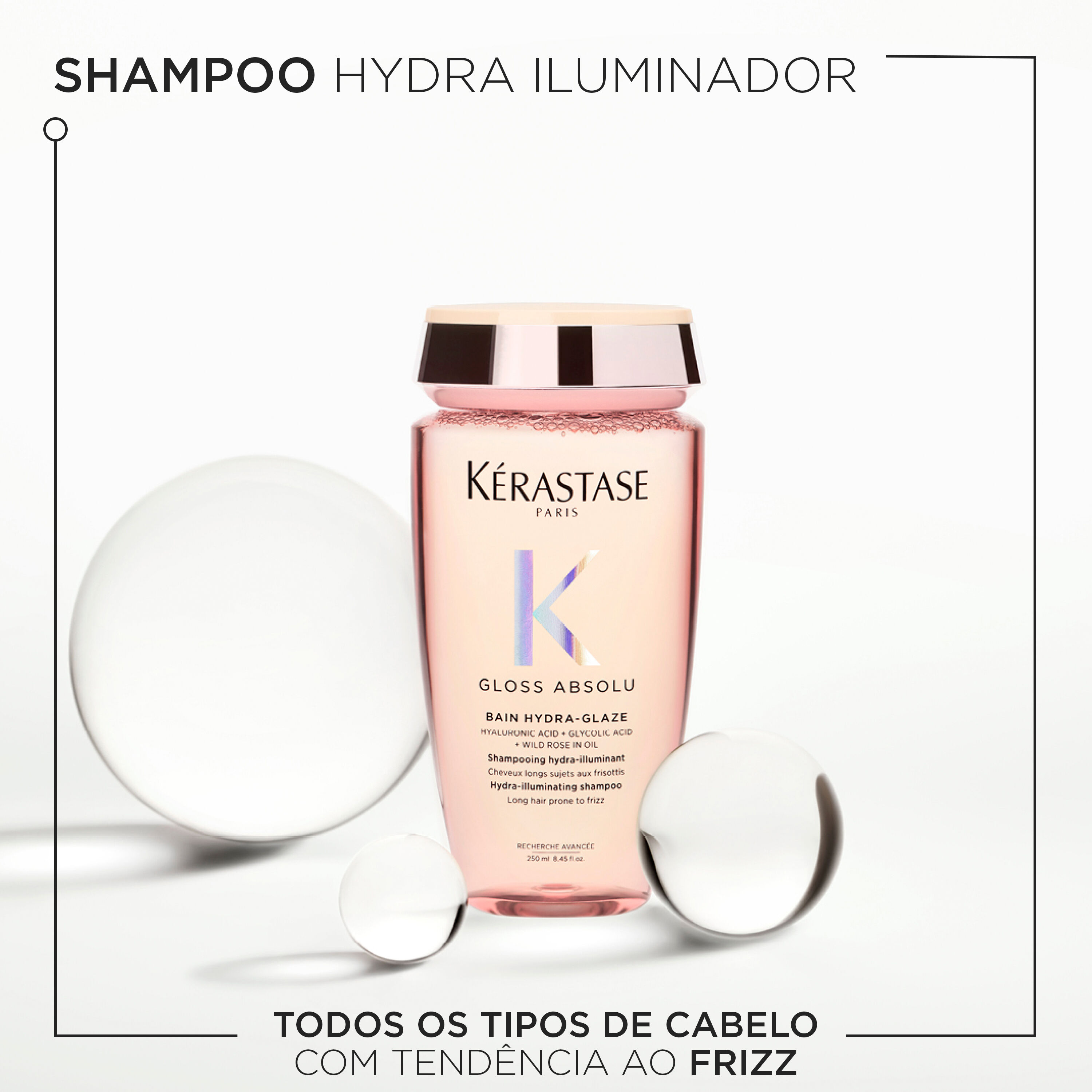 Shampoo iluminador Kerastase Gloss Absolu Bain Hydra-Glaze
