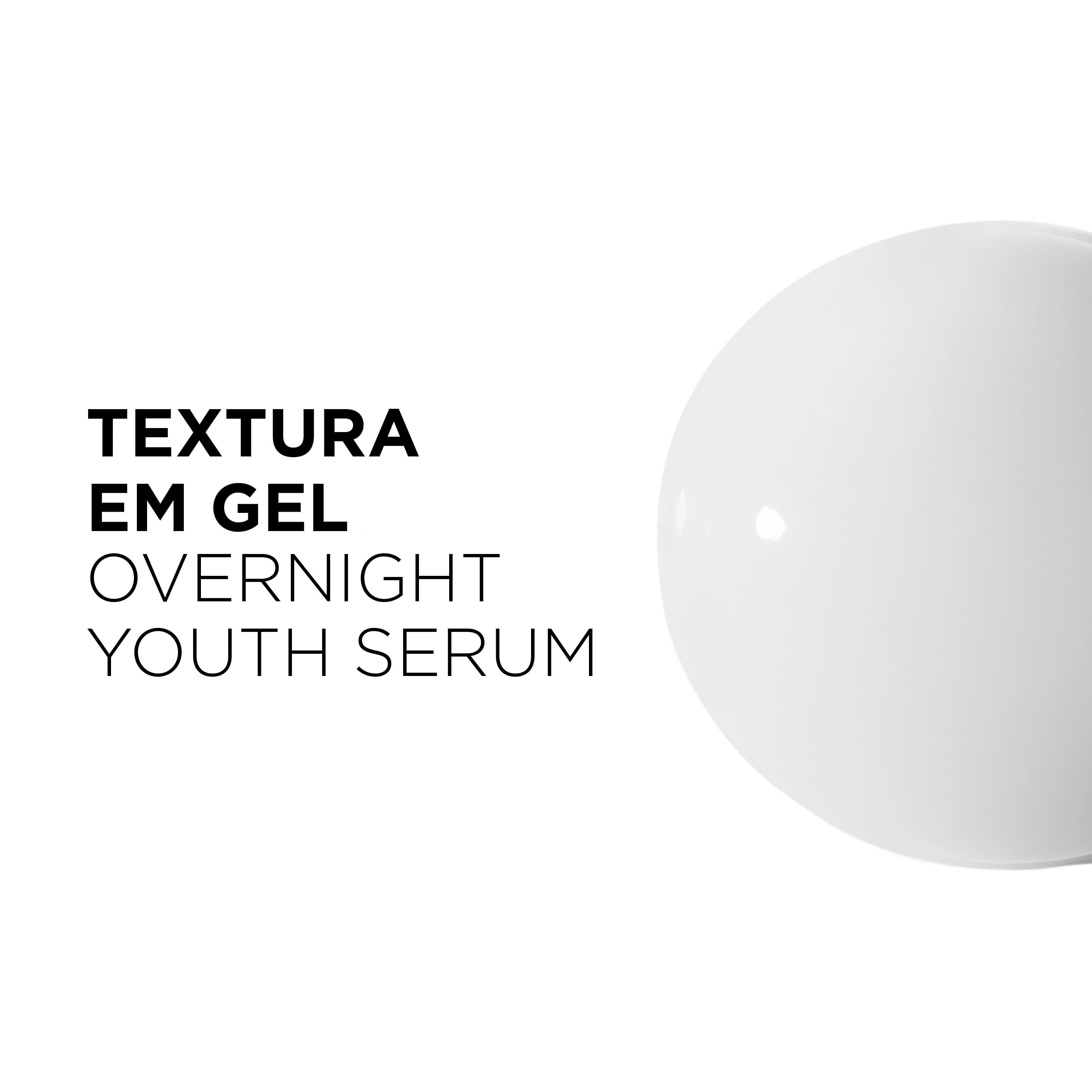 Serum noturno Kerastase Chronologiste Overnight Youth com textura em gel para regeneracao capilar