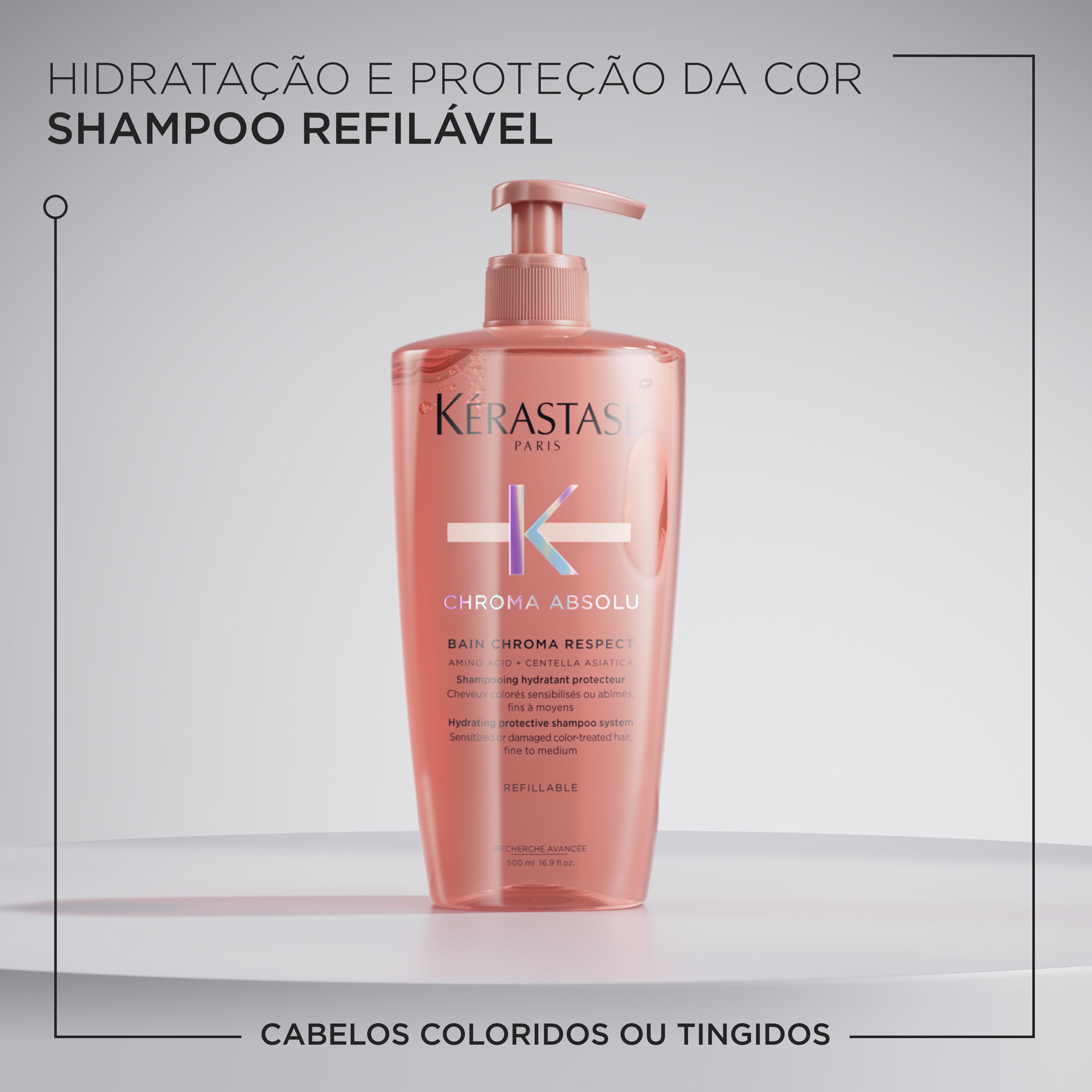 Shampoo Bain Chroma Respect para cabelos coloridos