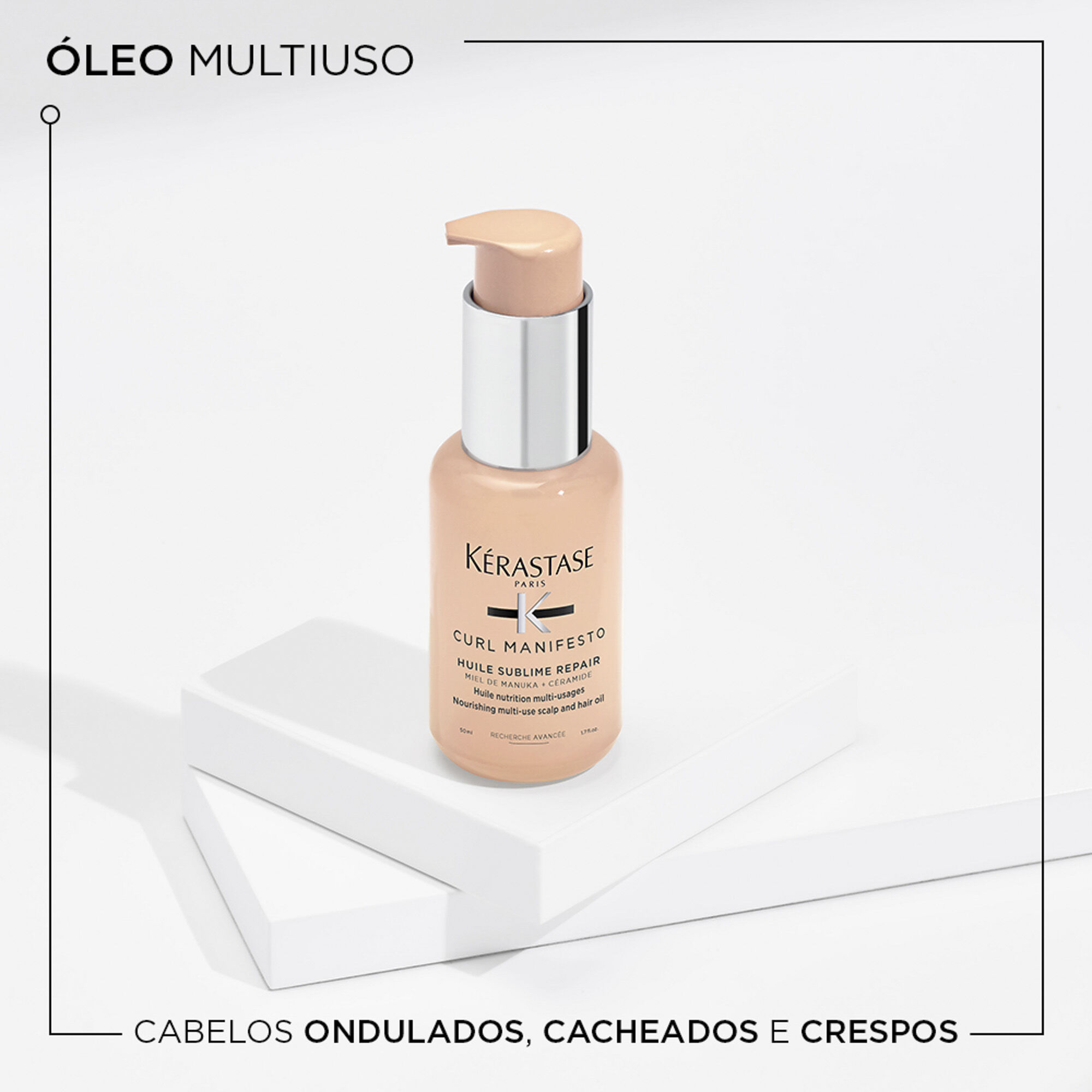 Oleo para cabelos cacheados, ondulados e crespos Kerastase Curl Manifesto Huile Incroyable Repair