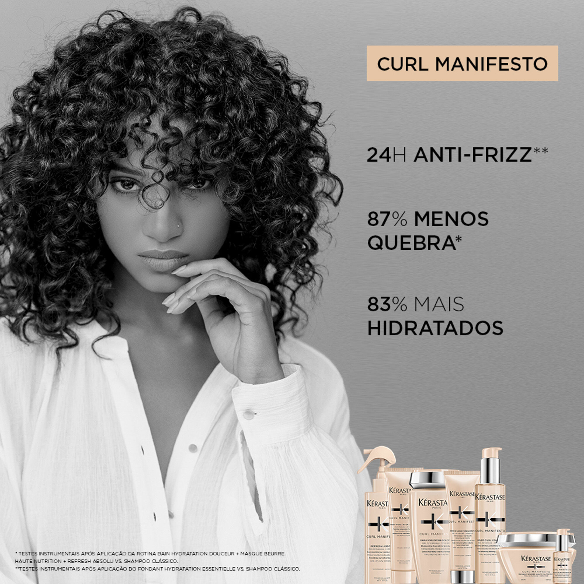 Principais beneficios do Oleo Kerastase Curl Manifesto
                        Huile Incroyable Repair