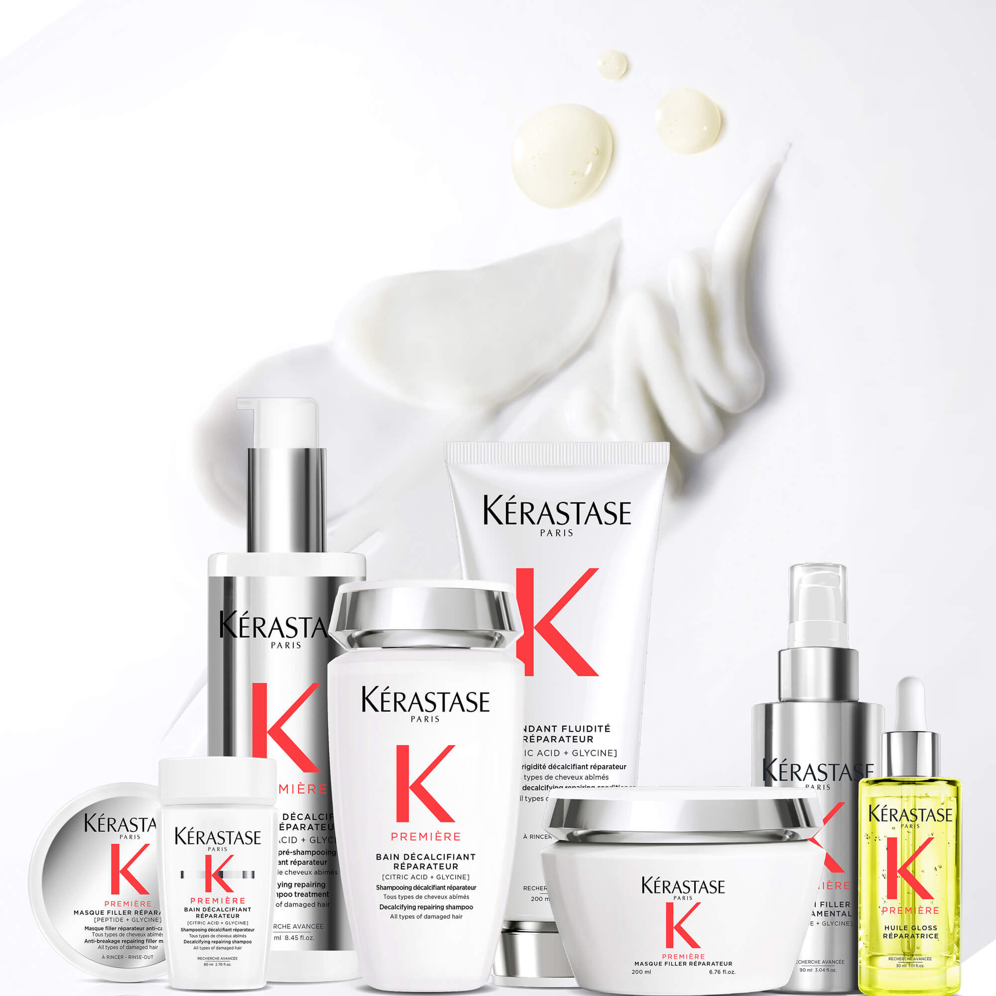 Colecao completa de Kerastase Premierepara cabelos danificados