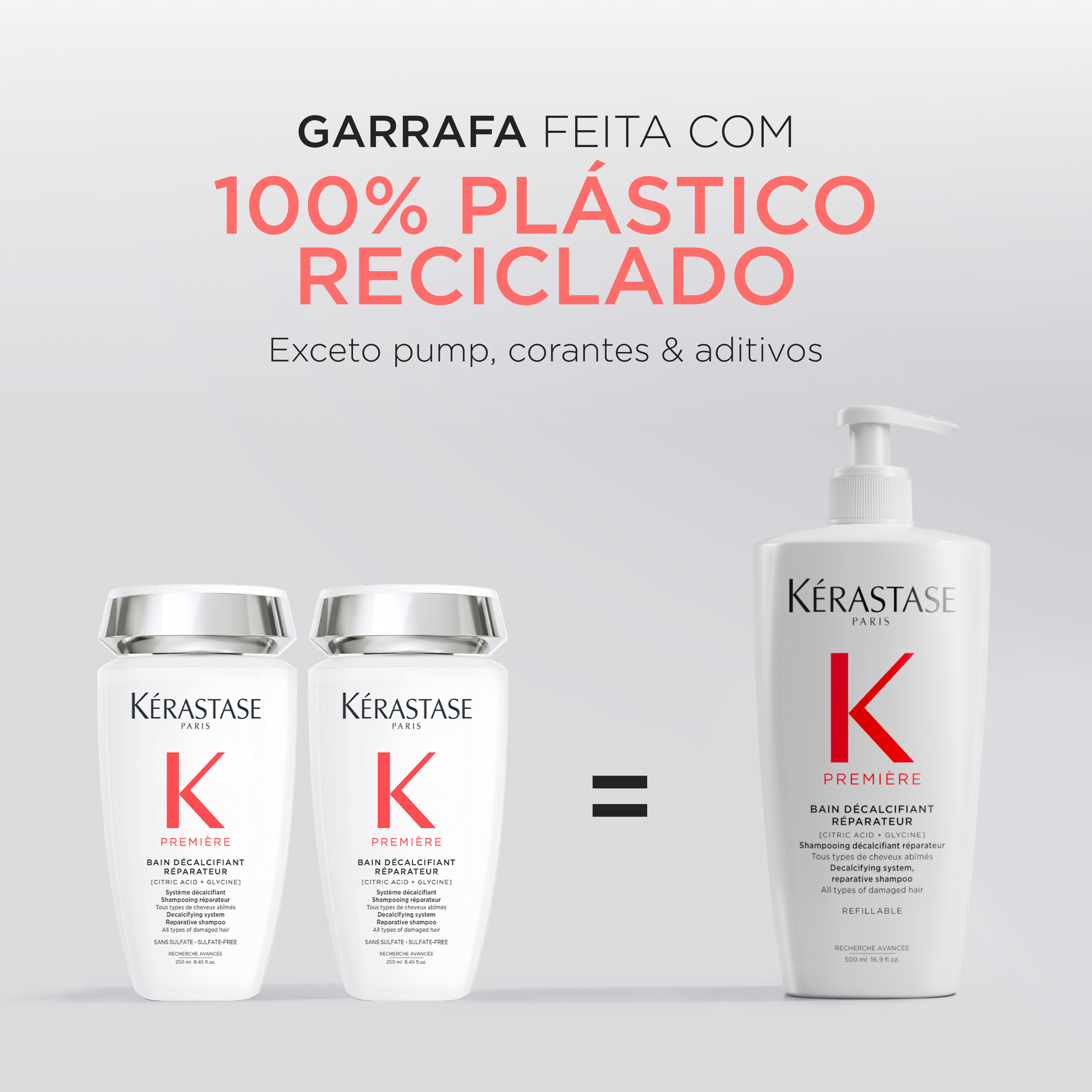Bain Decalcifiant Reparateur com embalagem reciclada
