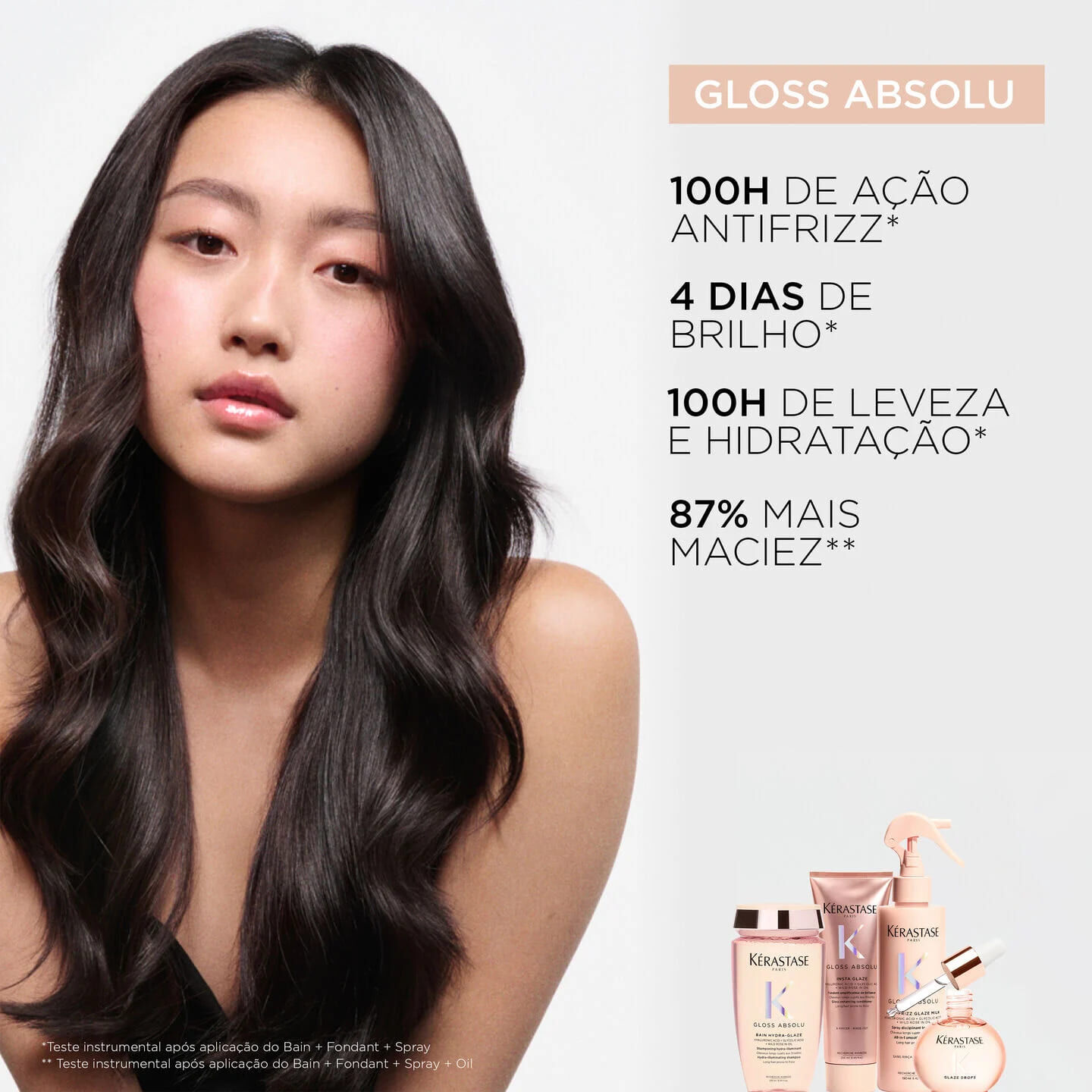 Kit  Duo de finalizacao Gloss Absolu Kerastase beneficios