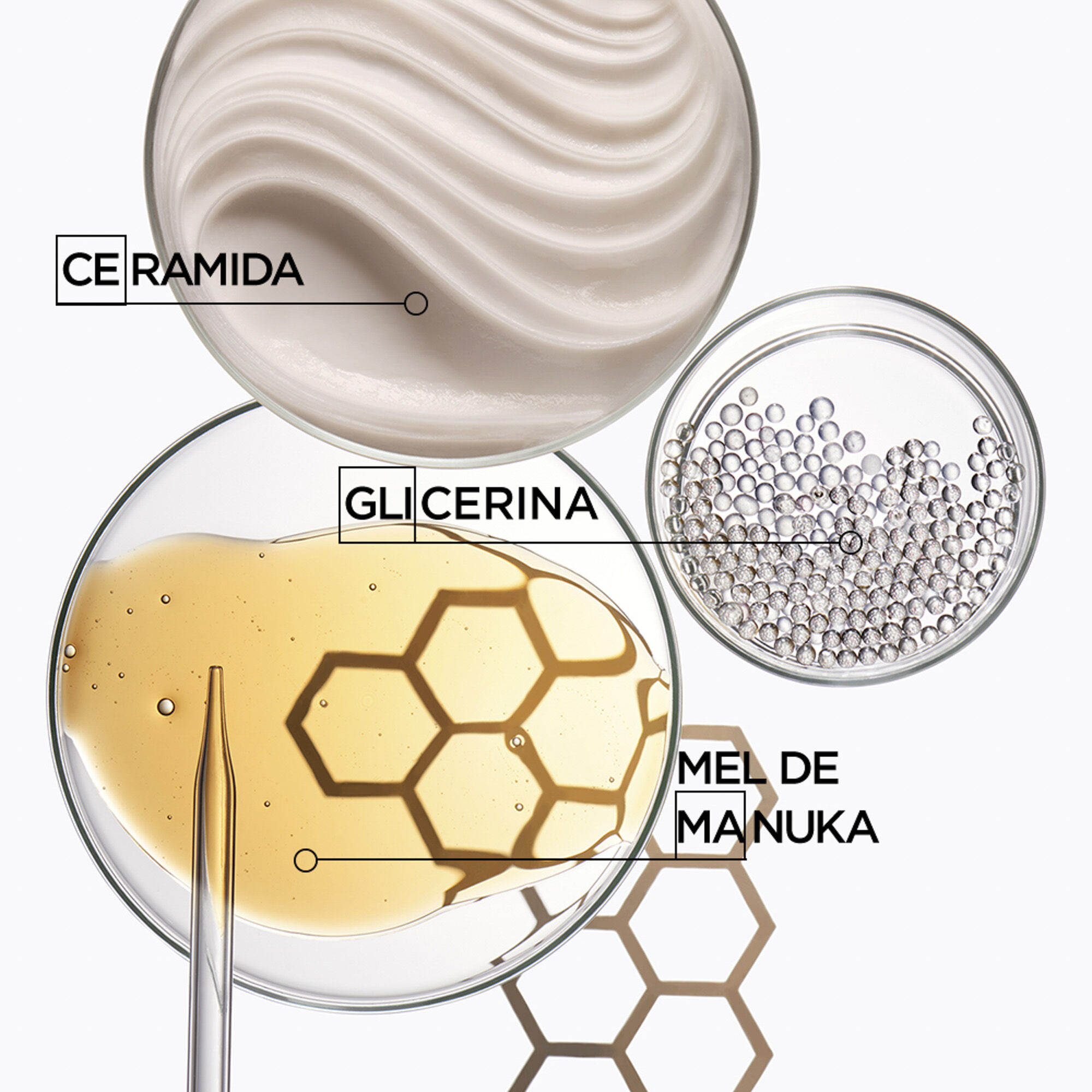 Oleo Kerastase Curl Manifesto Huile Incroyable Repair
                        formulado com Ceramida, Glicerina e Mel de Manuka