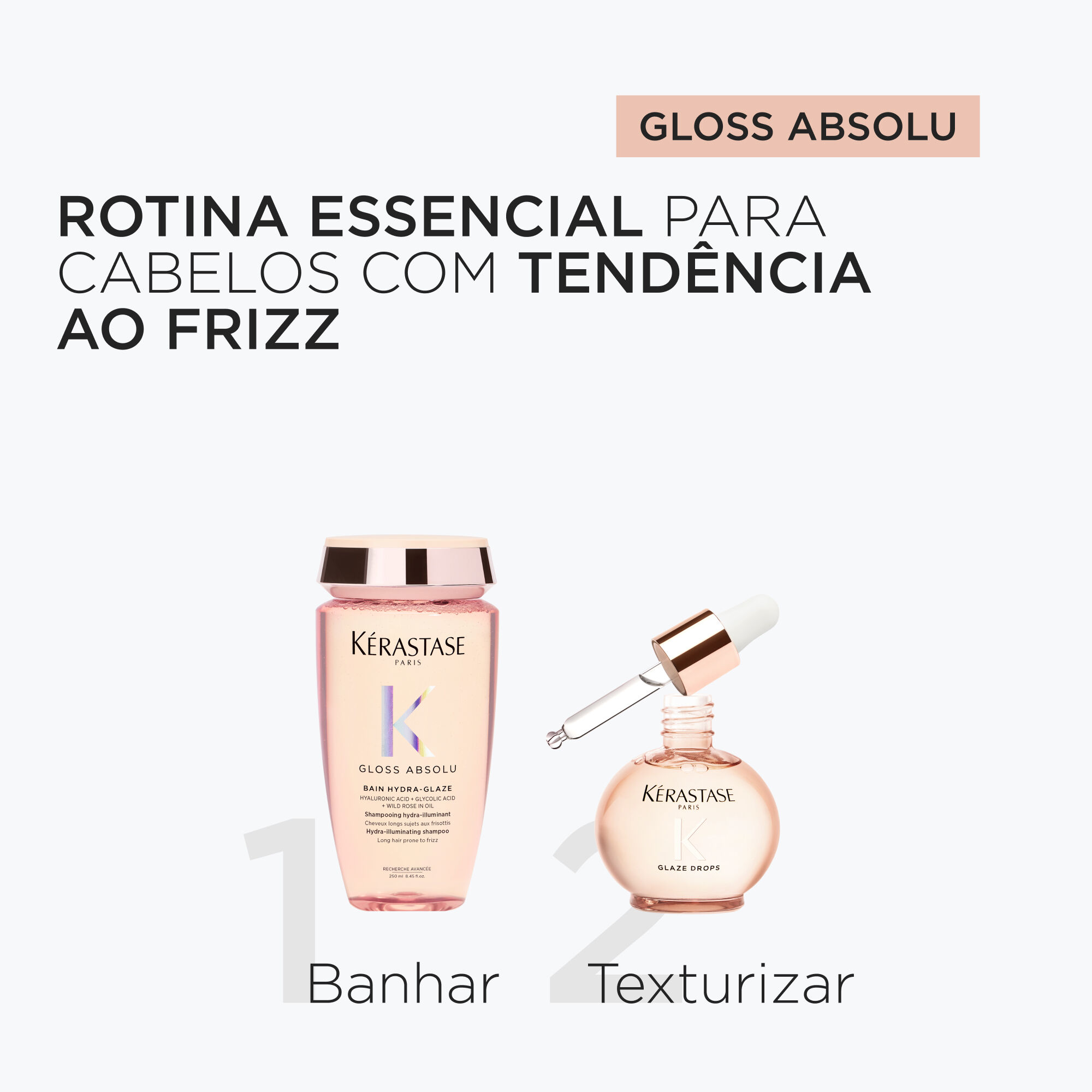 Kit Kerastase Gloss Absolu Rotina Essencial Anti-frizz