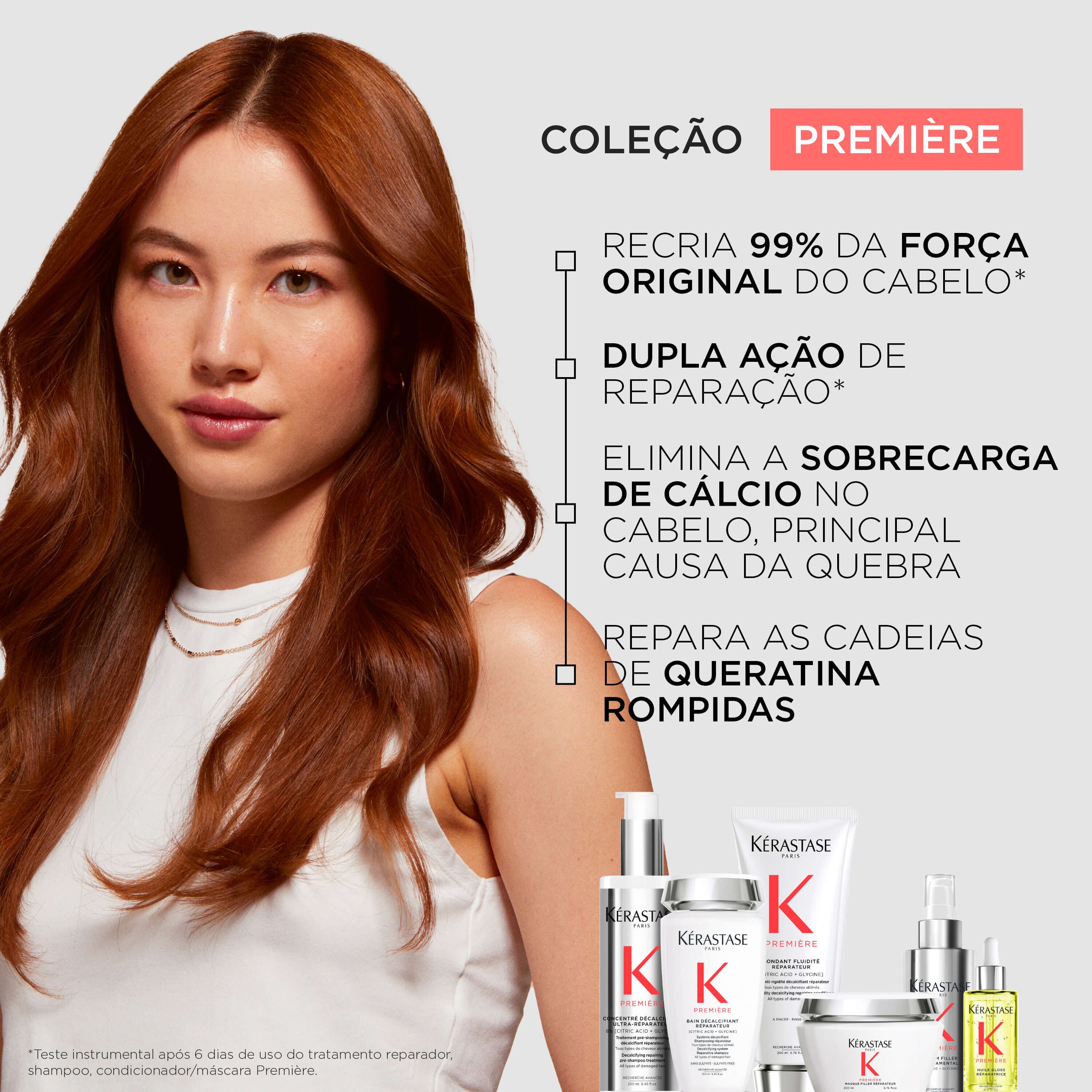 Tratamento Completo para Cabelos Danificados Finos e Medios Kerastase Premiere