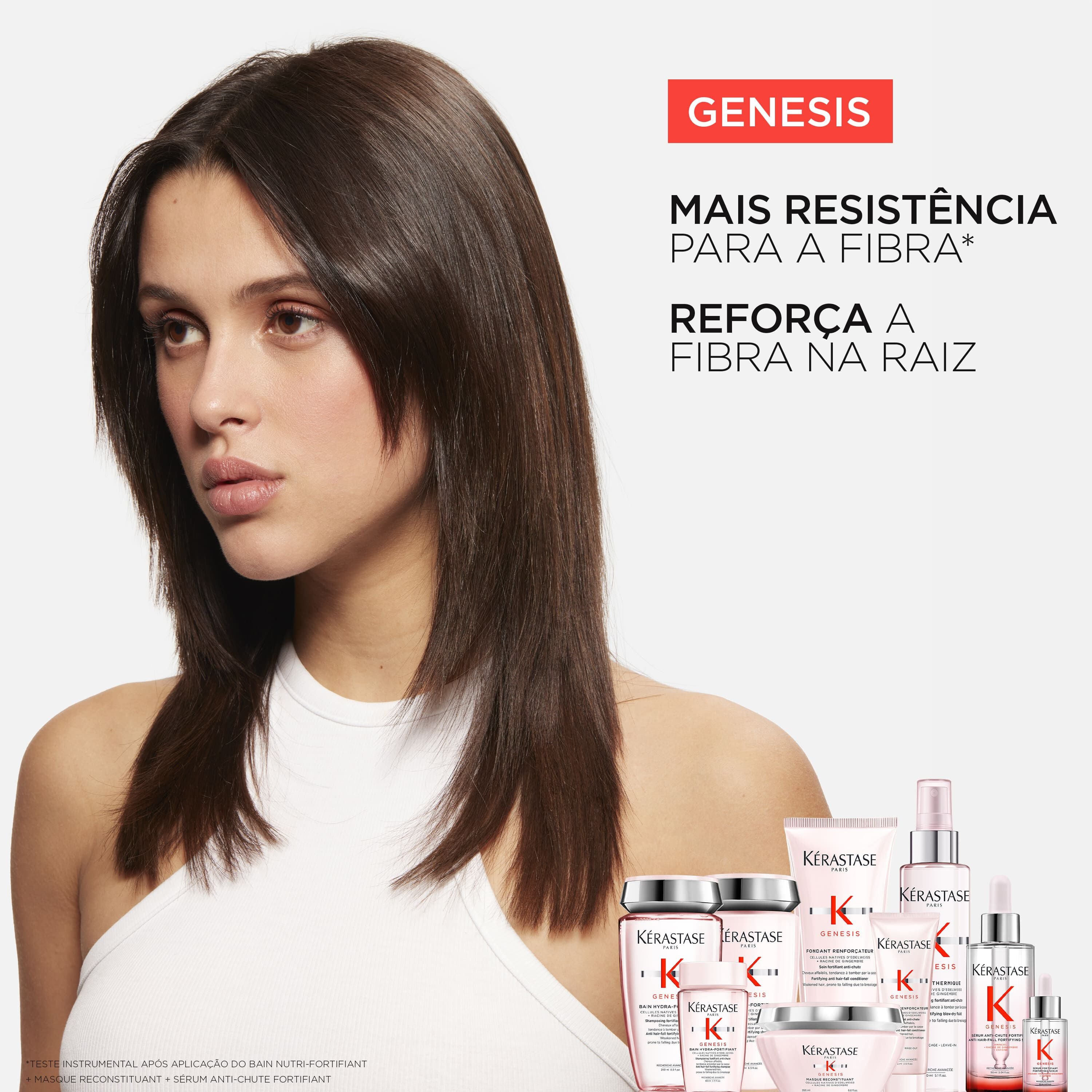 Serum antiqueda Kerastase Genesis Anti-Chute Fortifiant travel size reforca o cabelo a partir da raiz