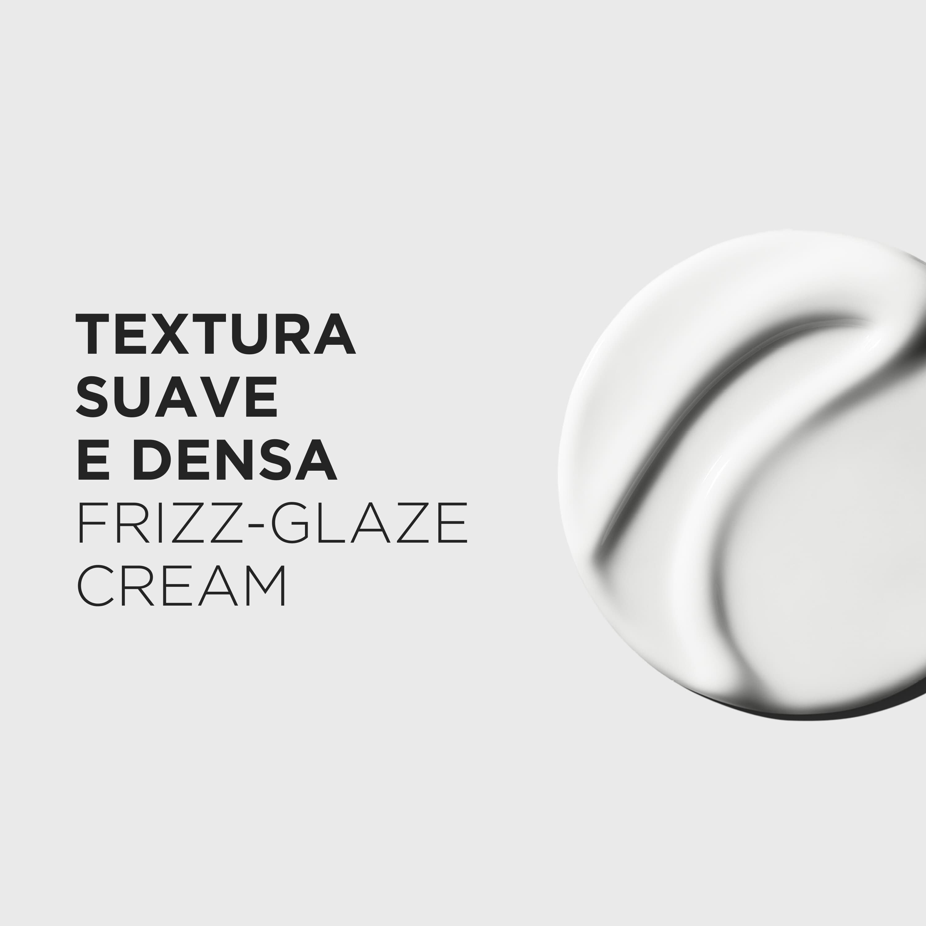 Textura em creme creme do leave-in antifrizz Kerastase Gloss Absolu Frizz Glaze Cream