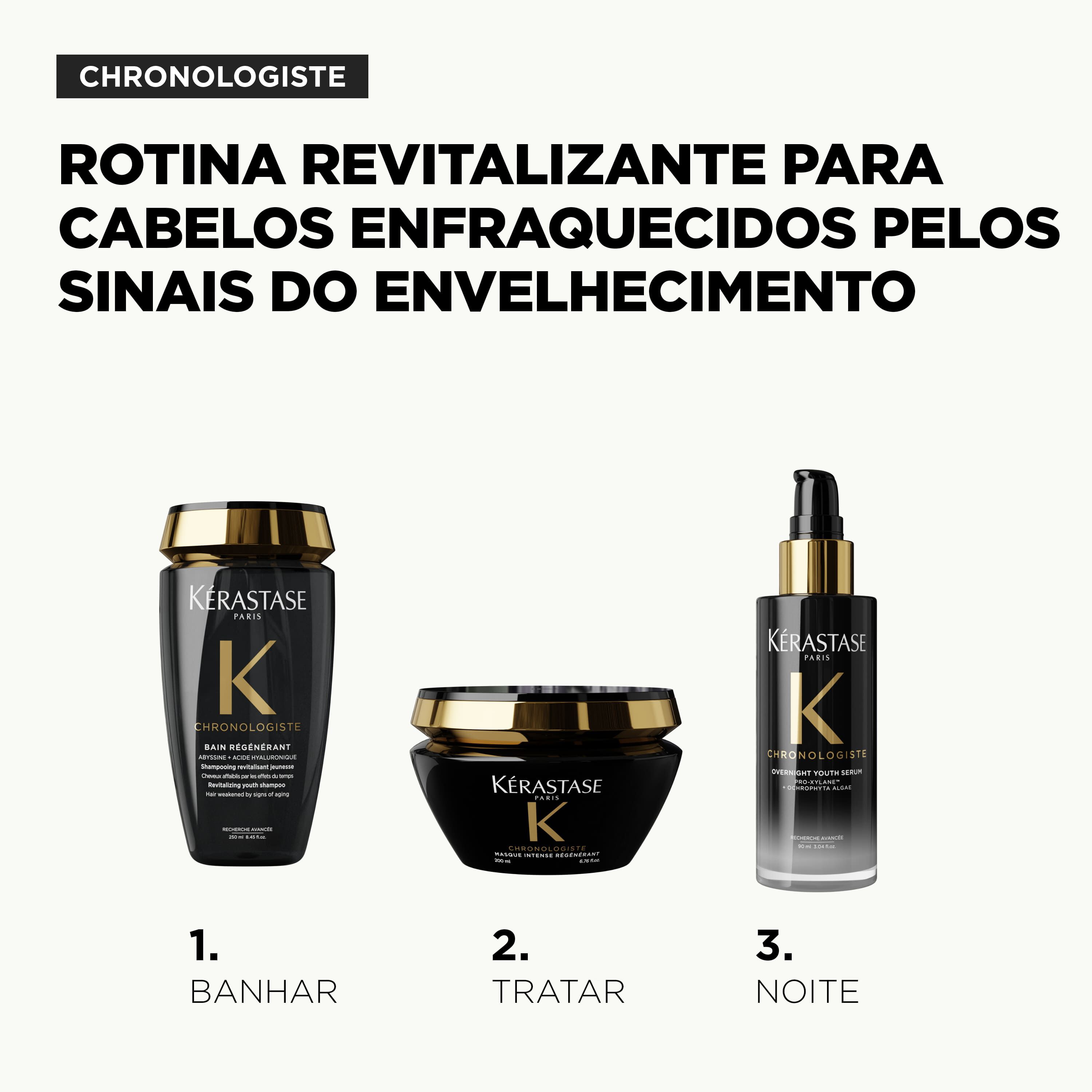 Shampoo reparador Kerastase Regenerant para rotina de cabelos enfraquecidos