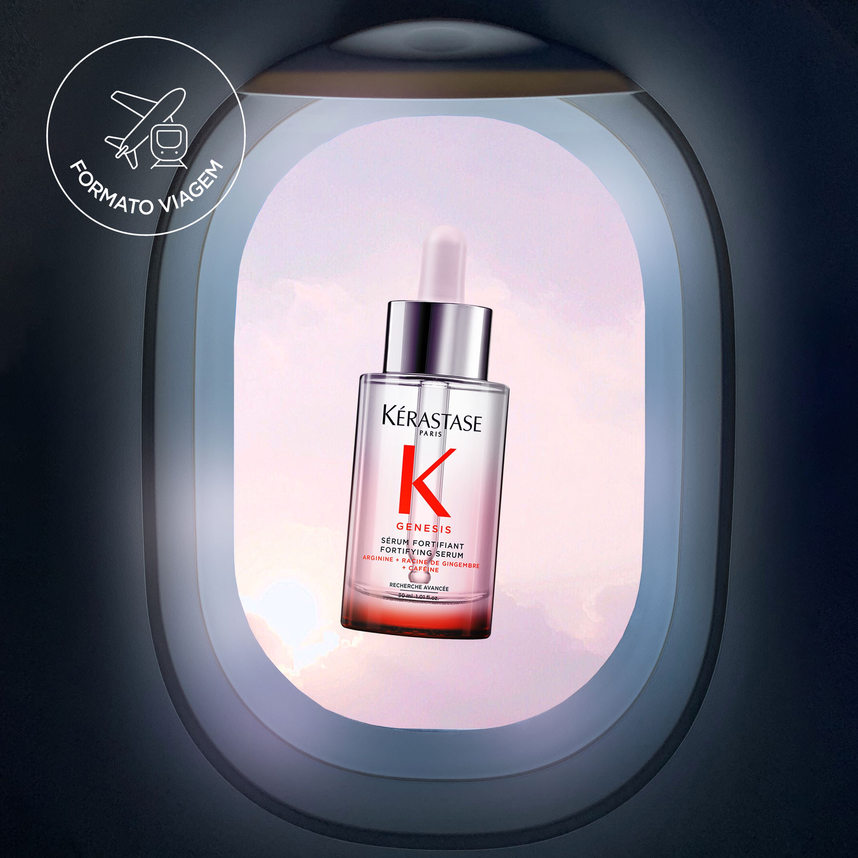 Serum antiqueda Kerastase Genesis Anti-Chute Fortifiant travel size perfeito para viagens