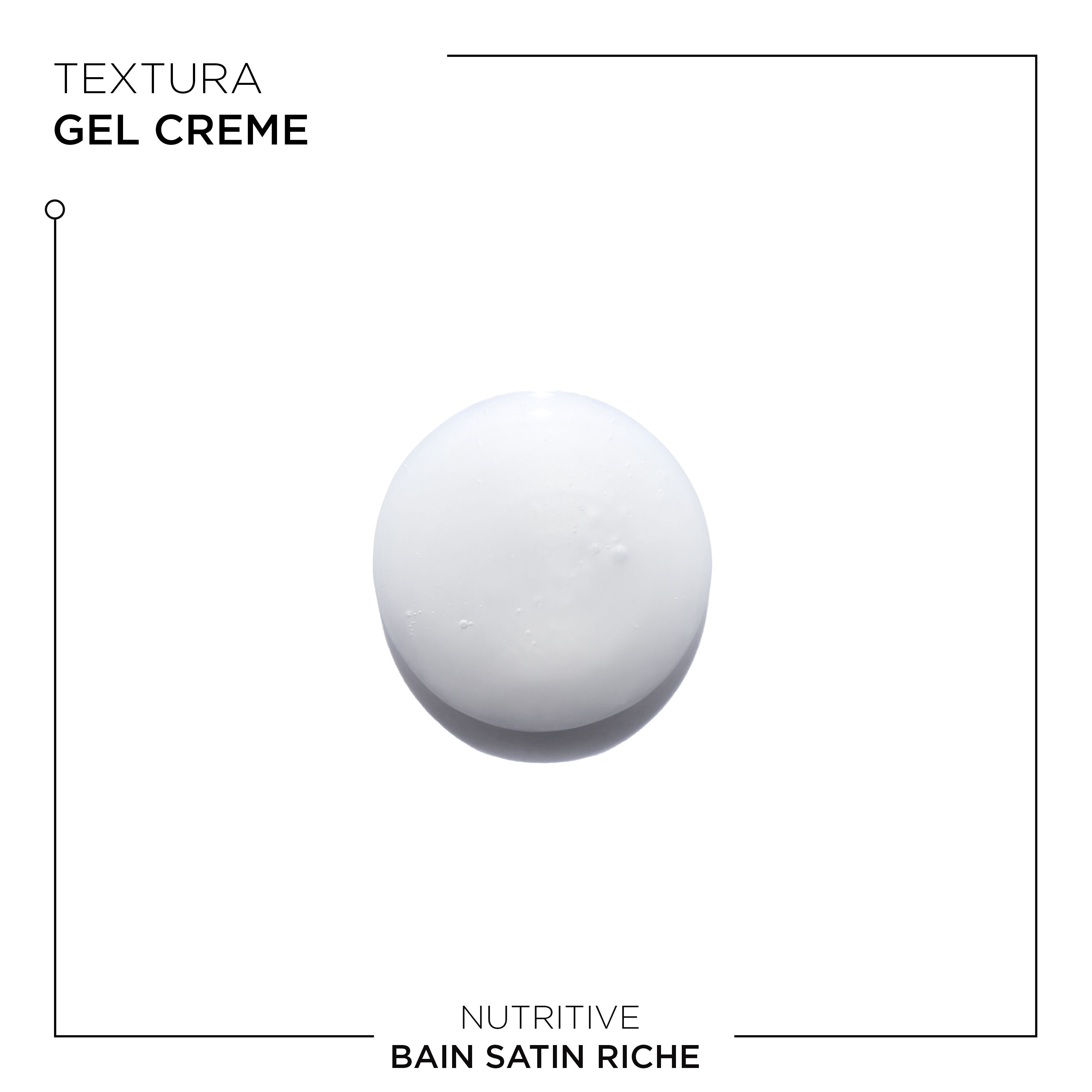 Textura em Gel Creme do Refil Shampoo Kerastase Nutritive Bain Satin Riche